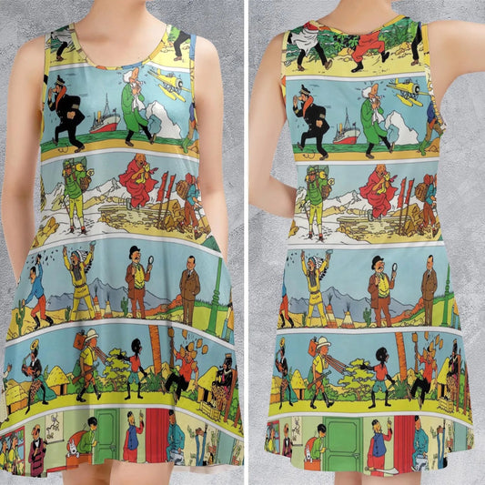 Casual Sleeveless Dress - B7TXSWPW