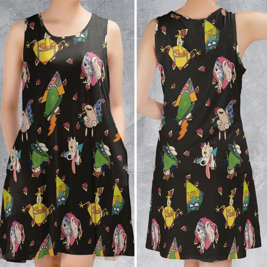 Casual Sleeveless Dress - 6BUCT2HR