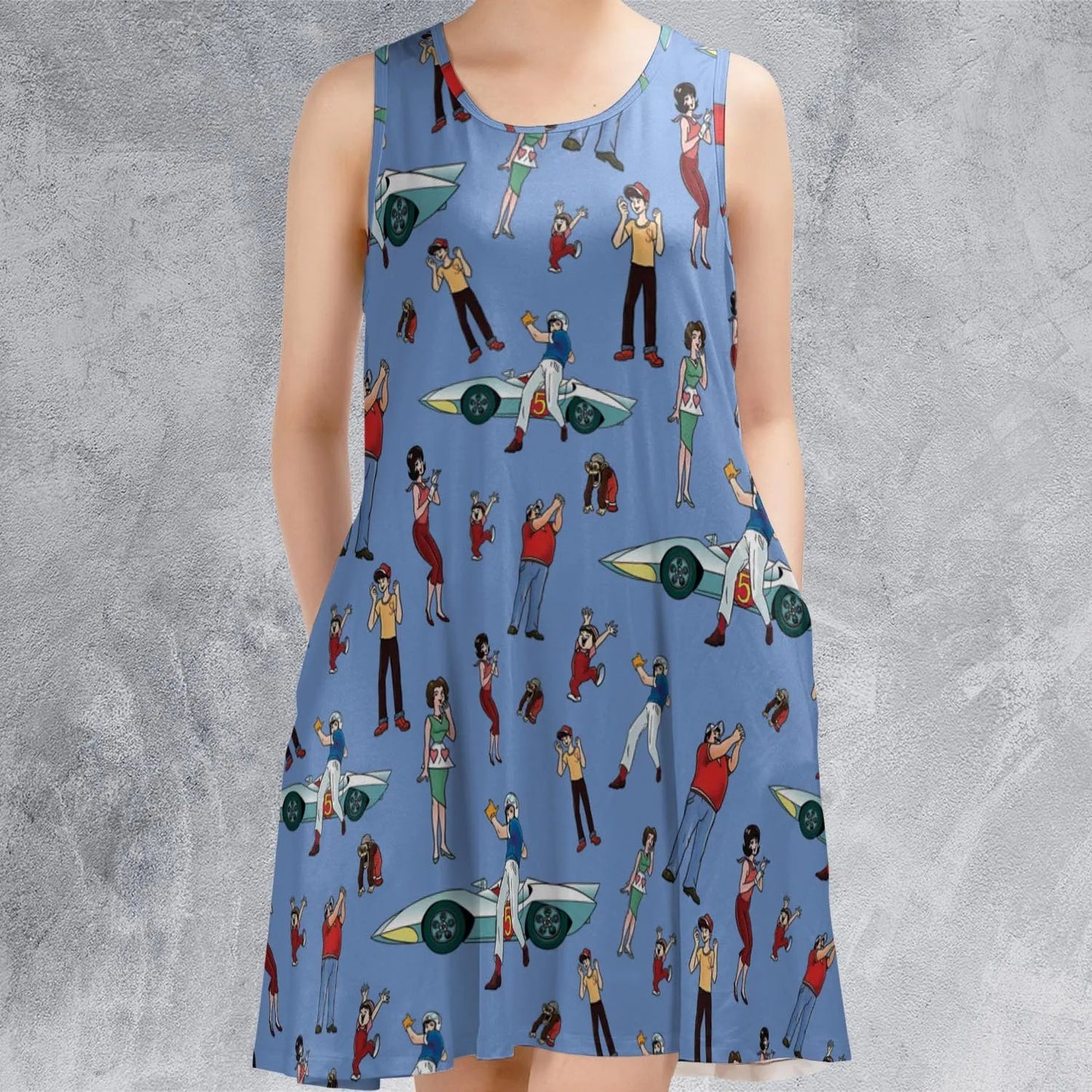 Casual Sleeveless Dress - 6F1X2618