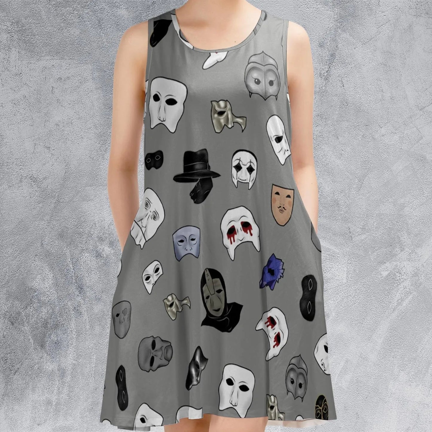 Casual Sleeveless Dress - F8CSL4RW