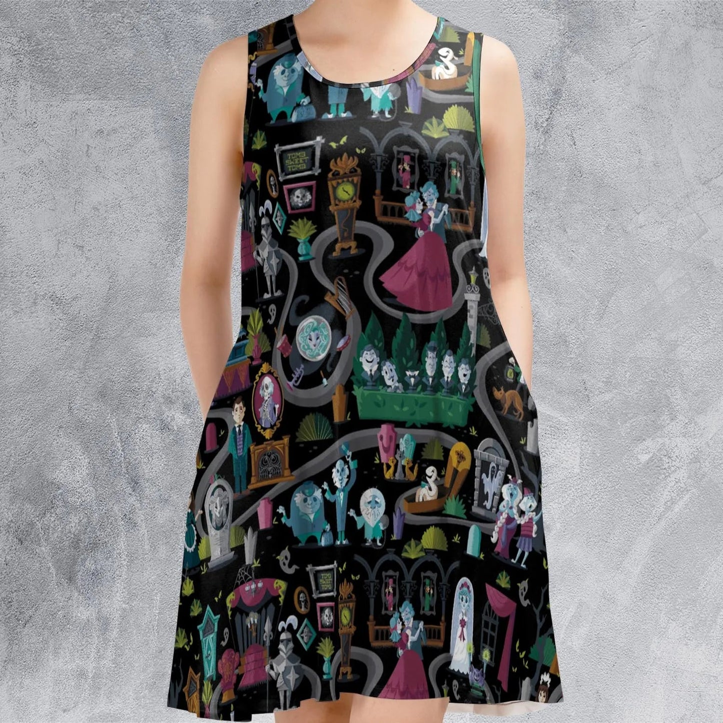 Casual Sleeveless Dress - DE1QV72G