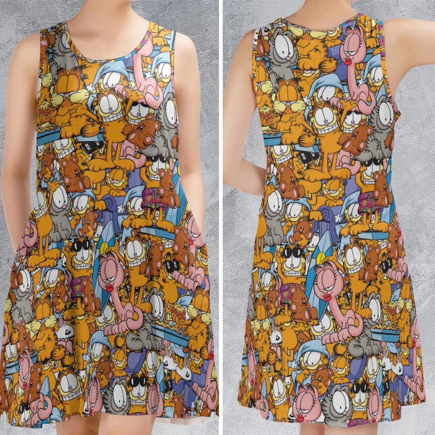 Casual Sleeveless Dress - X7FH68AG