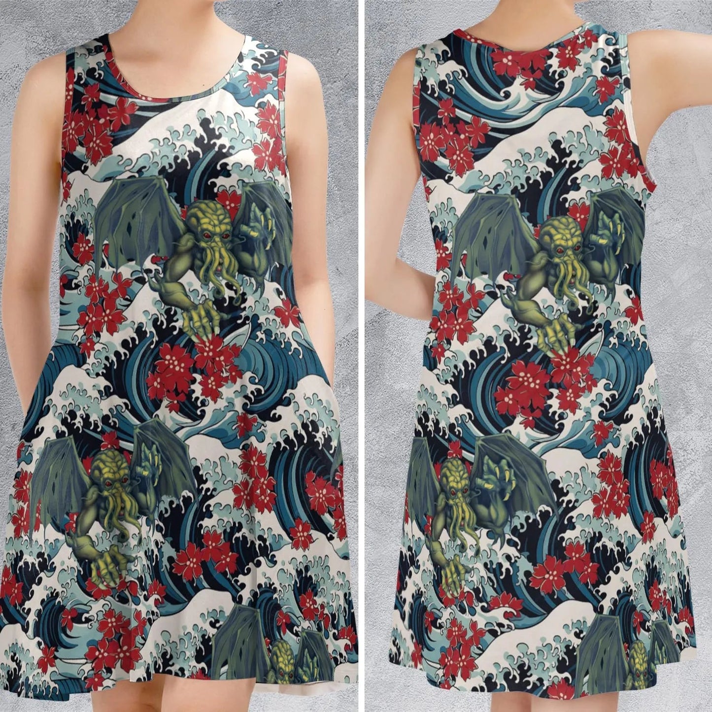 Casual Sleeveless Dress - SNB2WGBM