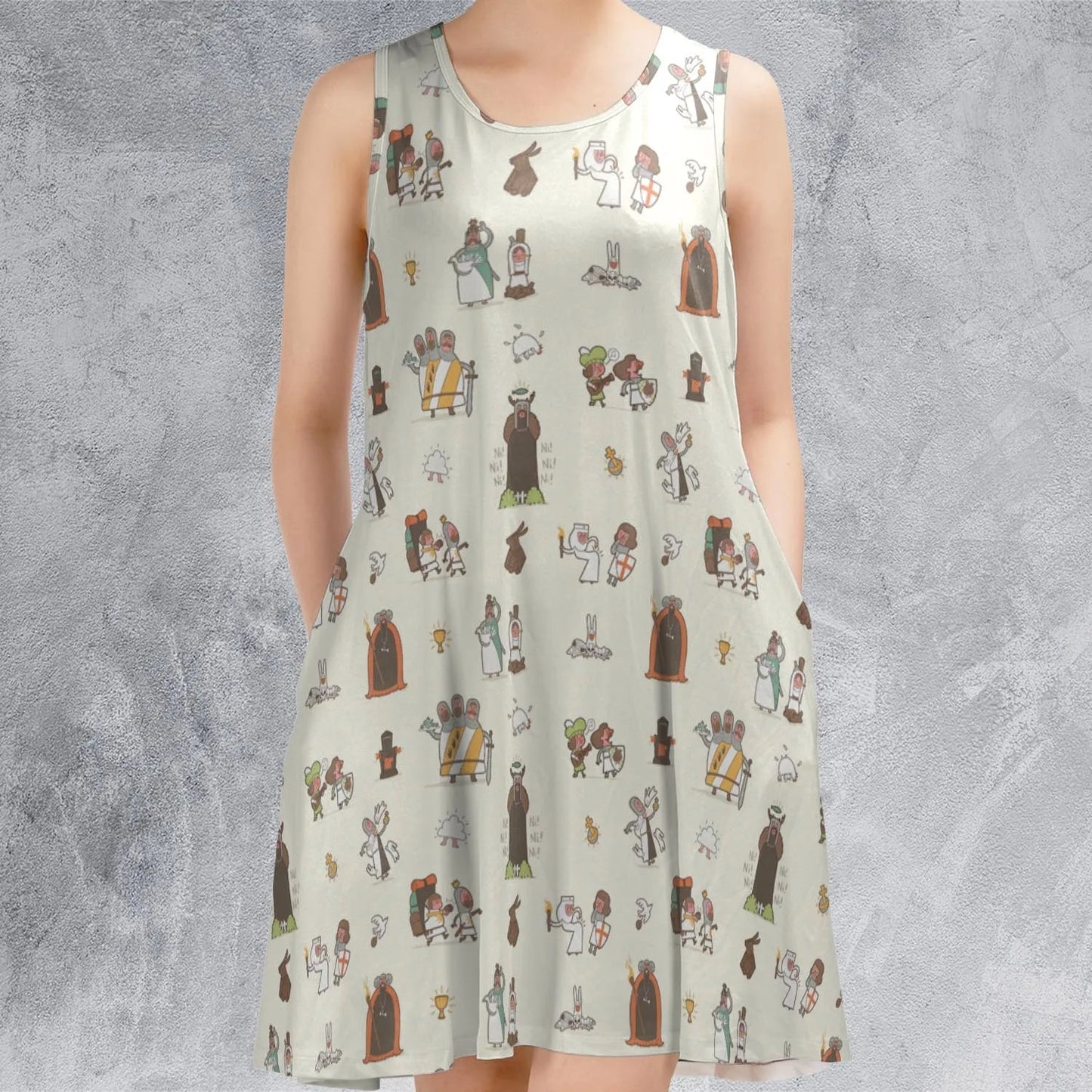 Casual Sleeveless Dress - E4KW6S1X