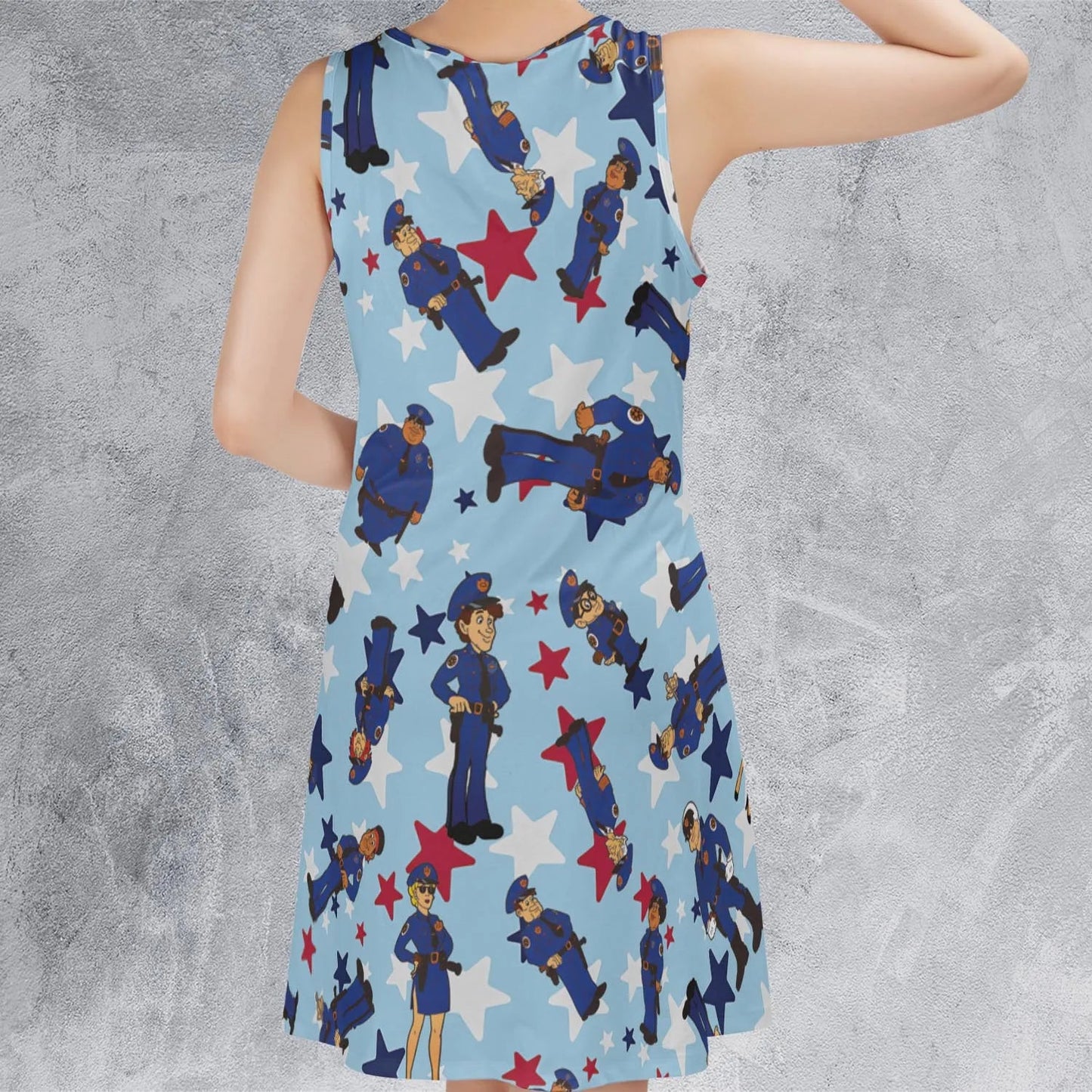 Casual Sleeveless Dress - A63HRTNJ
