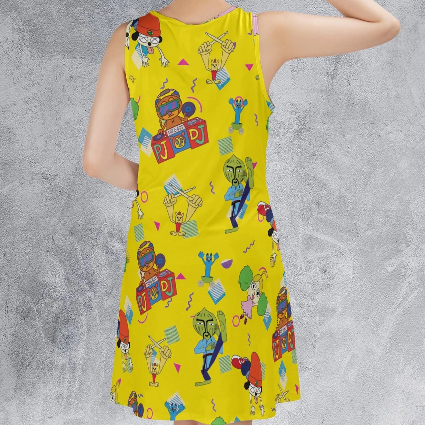 Casual Sleeveless Dress - 4AH9B5D6