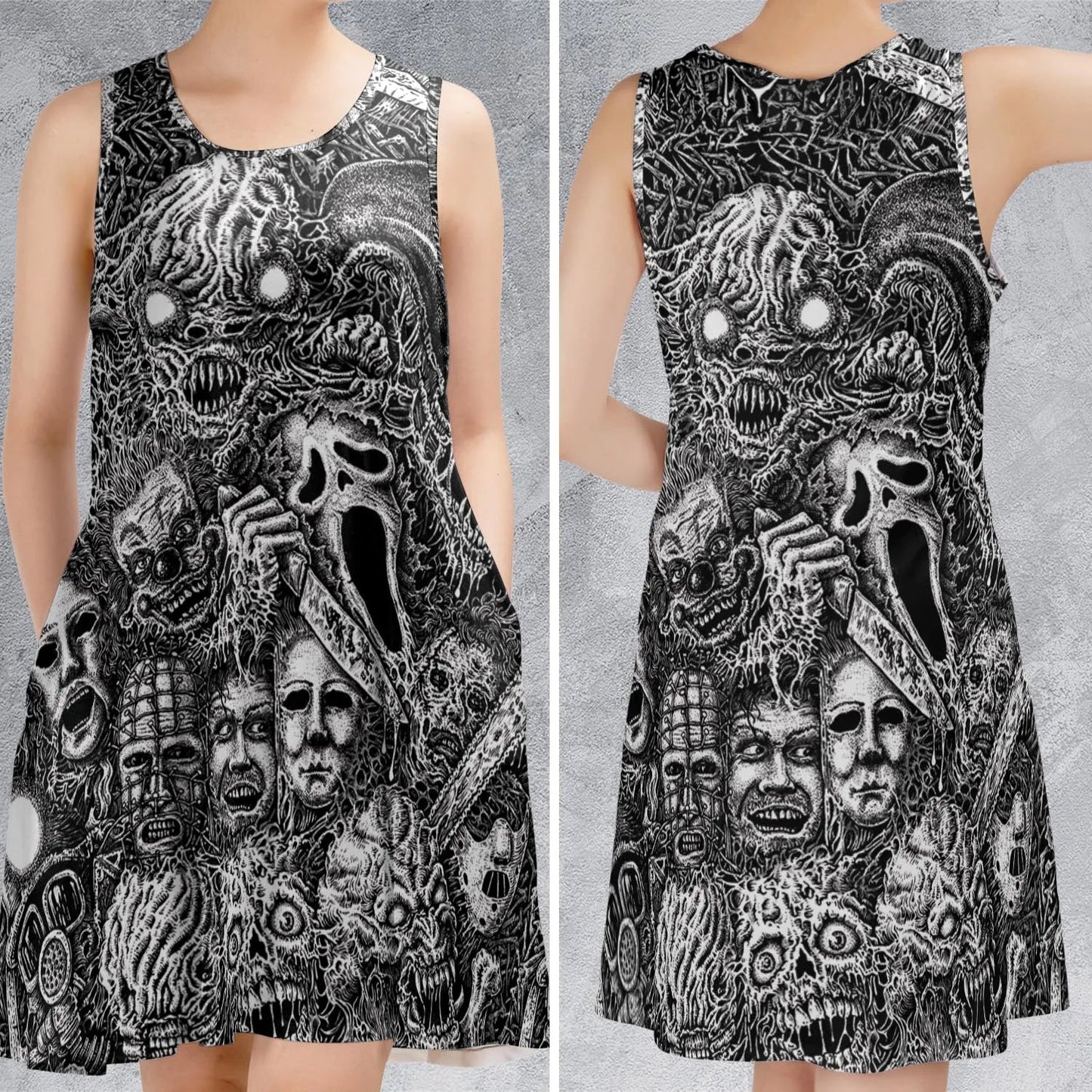 Casual Sleeveless Dress - XK2A5SQN