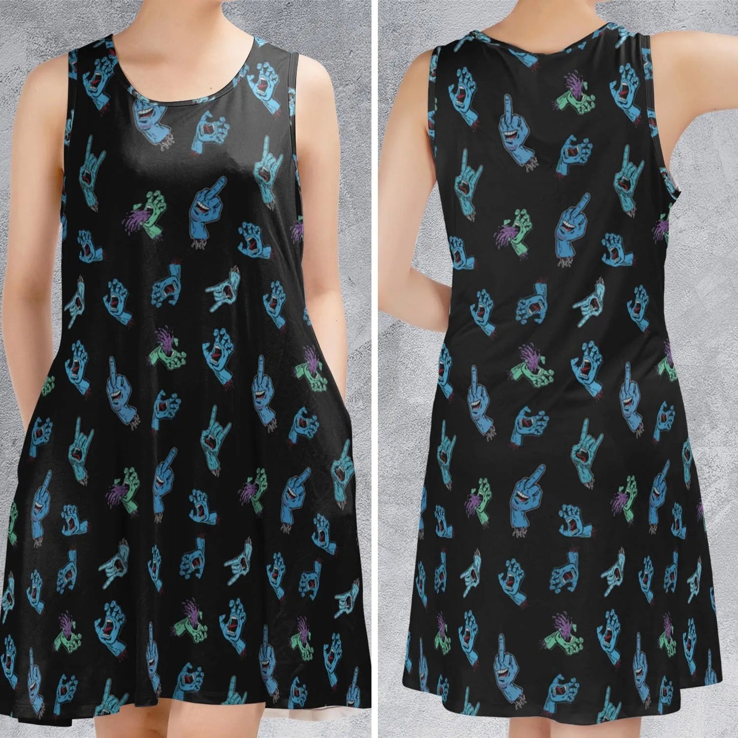 Casual Sleeveless Dress - 77VM7F5V