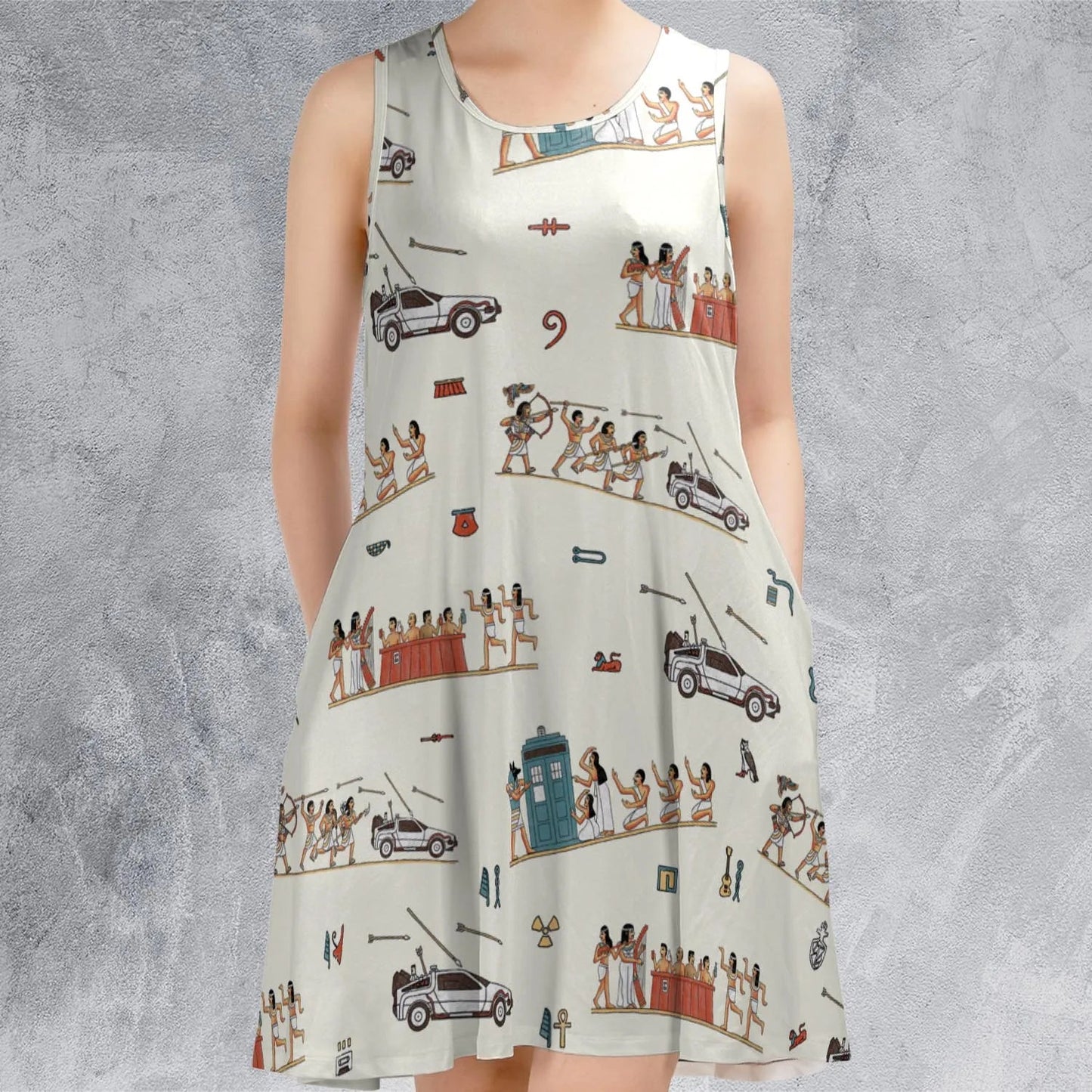 Casual Sleeveless Dress - RHWMLAR6