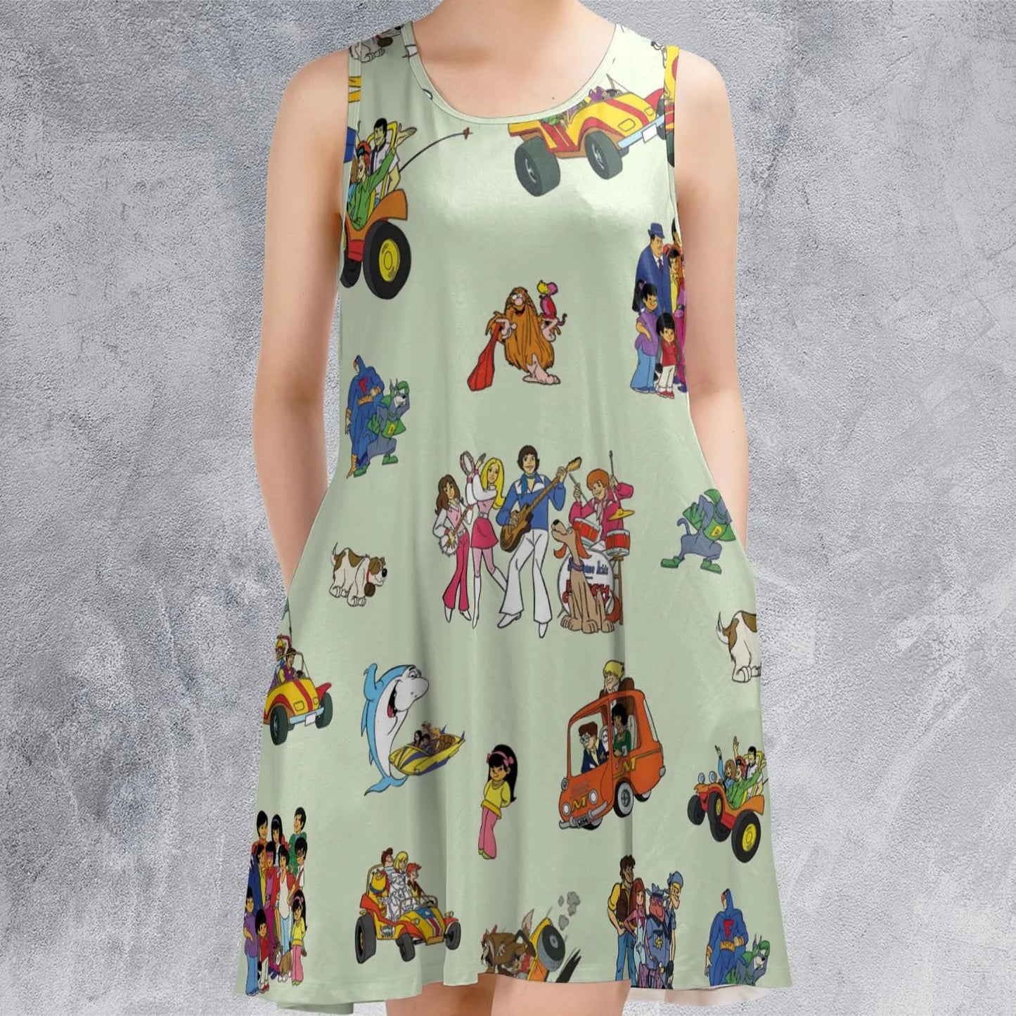 Casual Sleeveless Dress - XTT9QWQX
