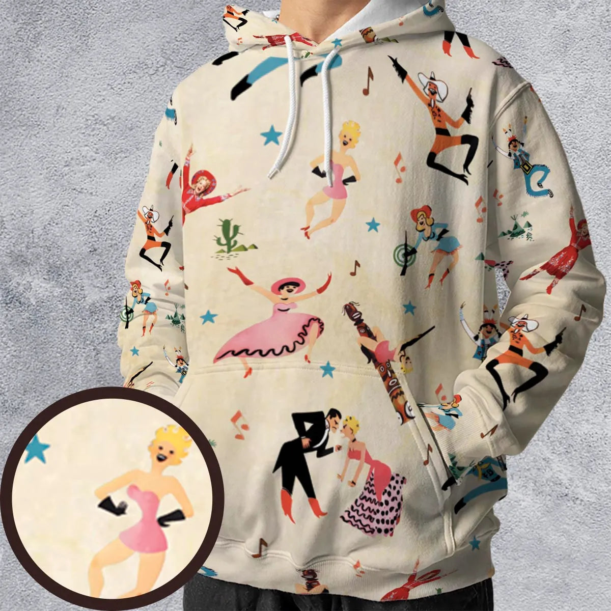Full Print Hoodie - 18FFZD7Q