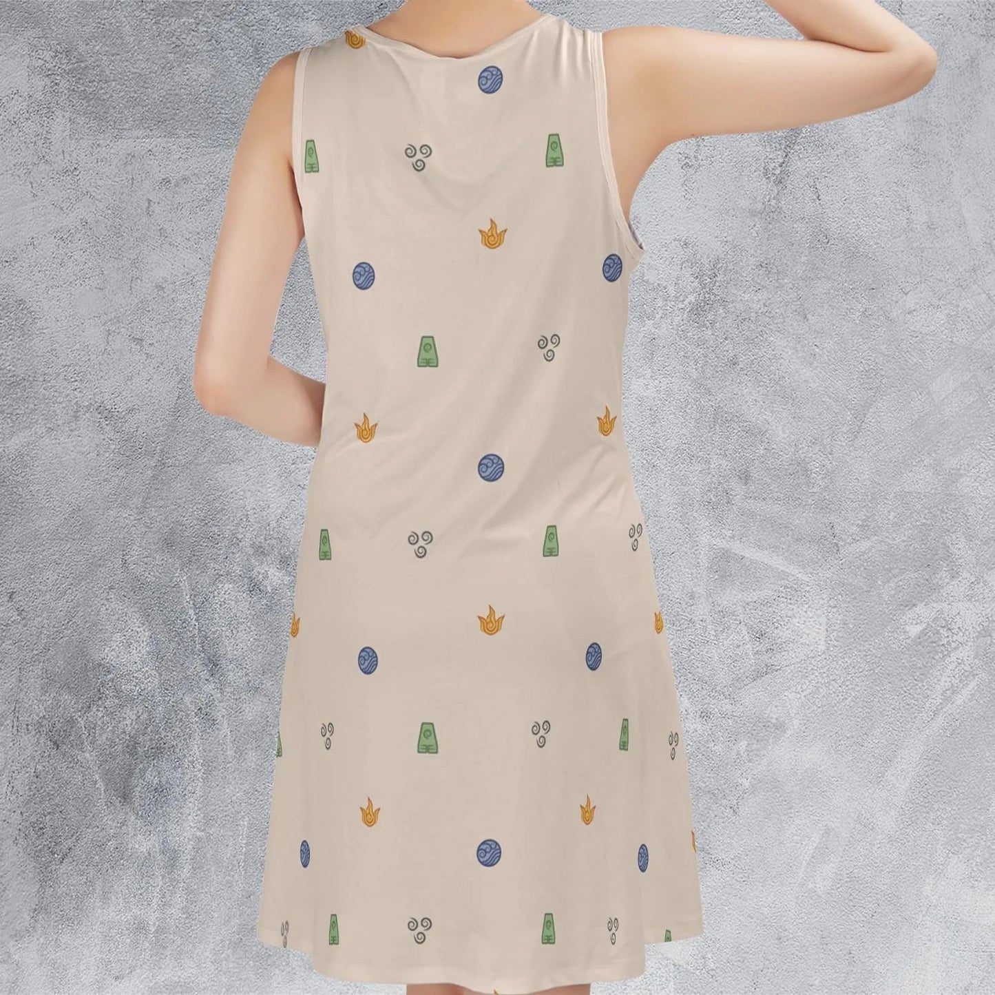 Casual Sleeveless Dress - SEARXT99