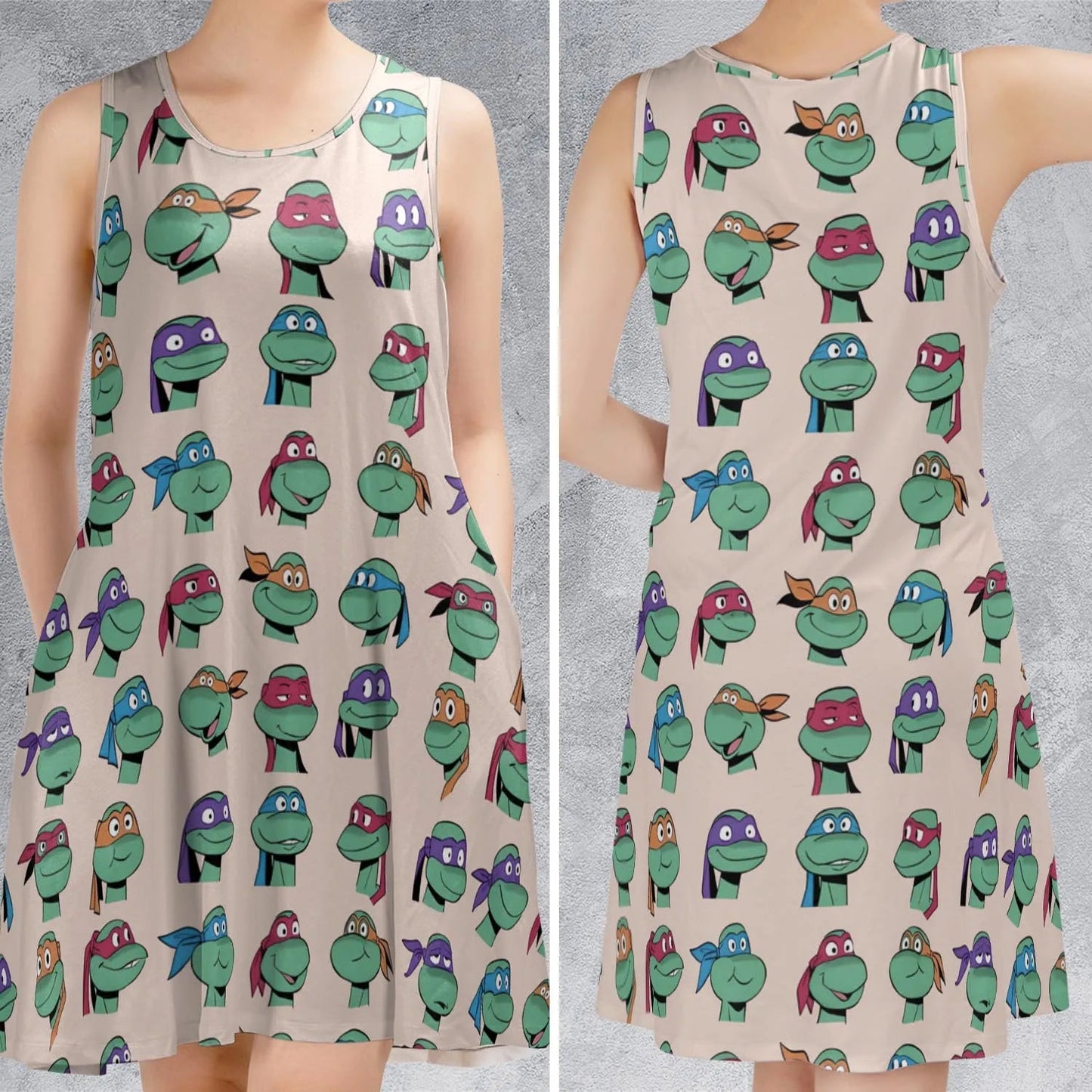 Casual Sleeveless Dress - B8RG2UJZ