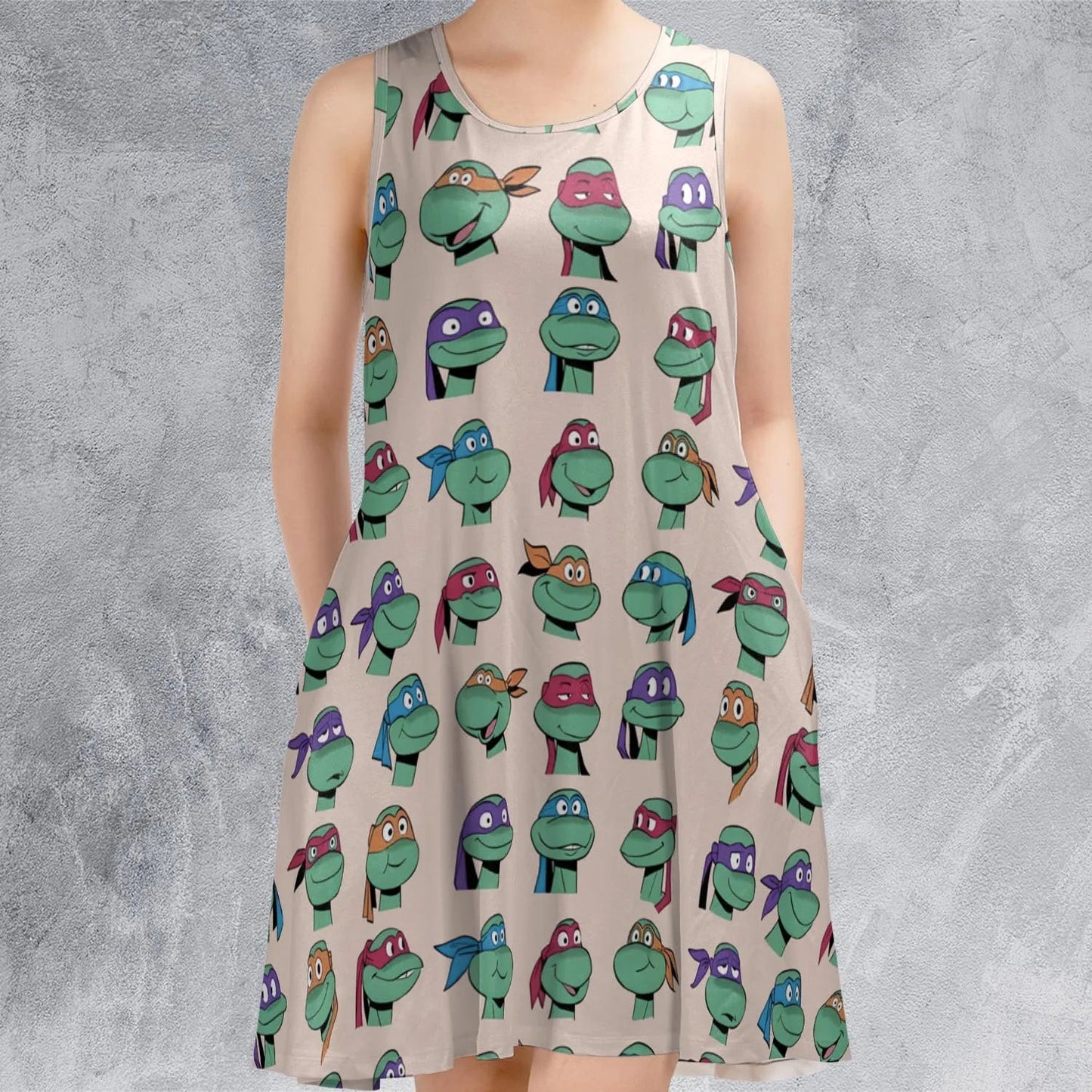 Casual Sleeveless Dress - B8RG2UJZ