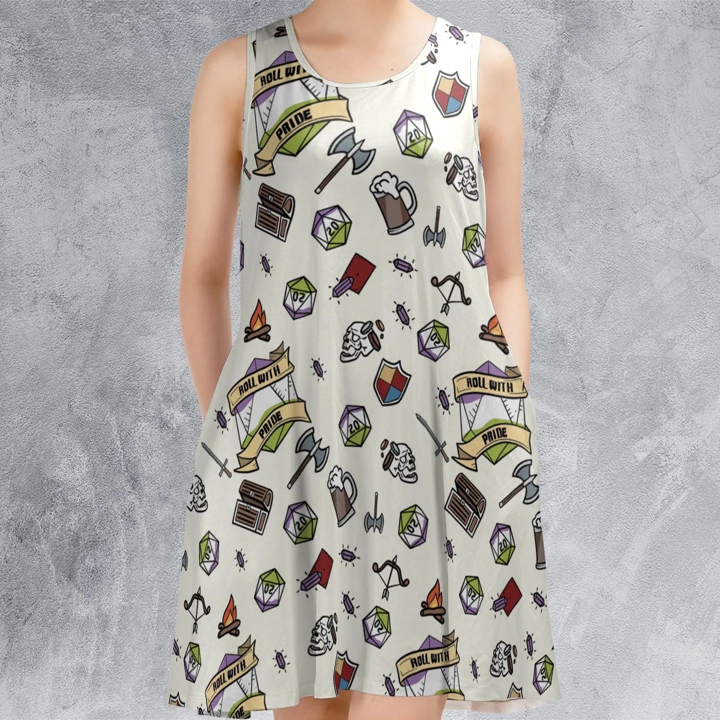Casual Sleeveless Dress - 4SEKAEE5