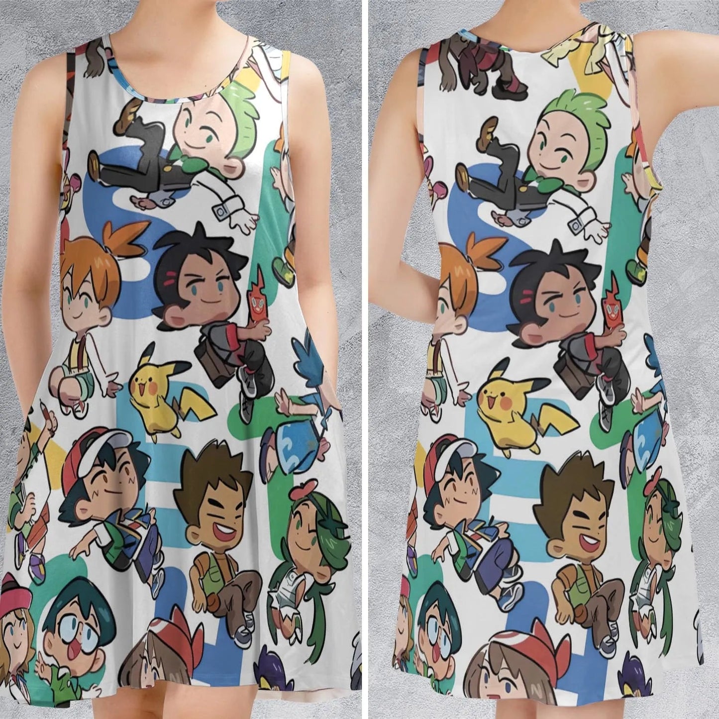 Casual Sleeveless Dress - 7PJC2P57