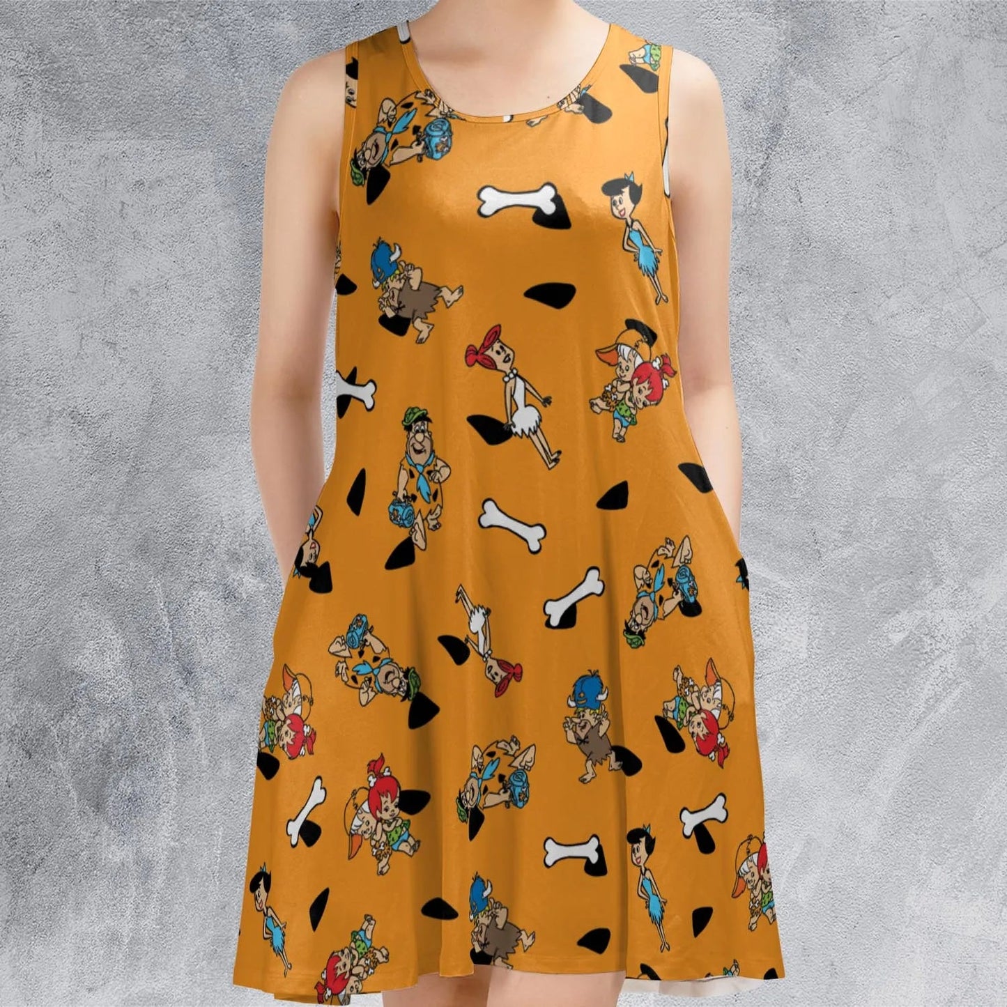 Casual Sleeveless Dress - 8HHPEKCK