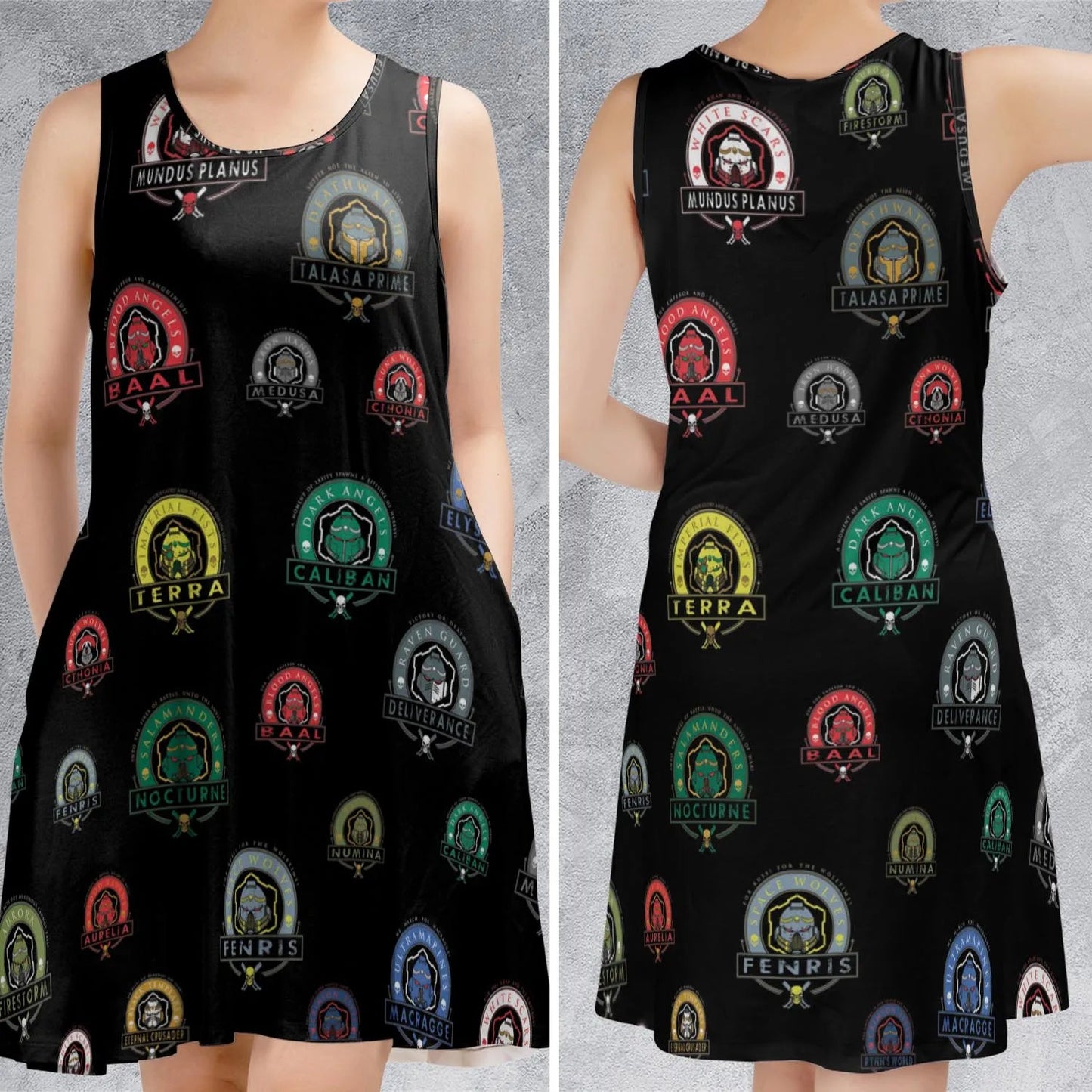 Casual Sleeveless Dress - 8RWEZP1Z