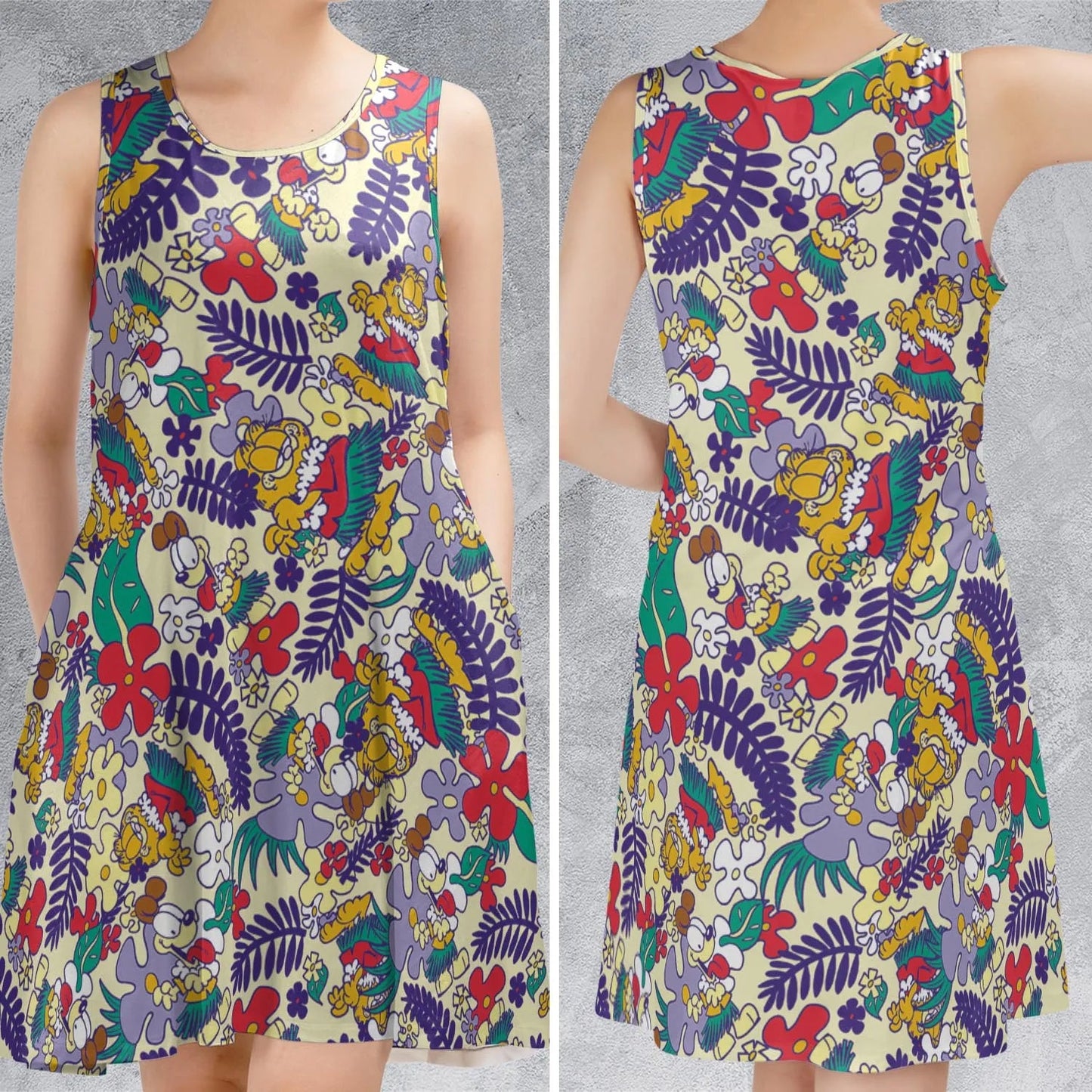 Casual Sleeveless Dress - K3N71R5C