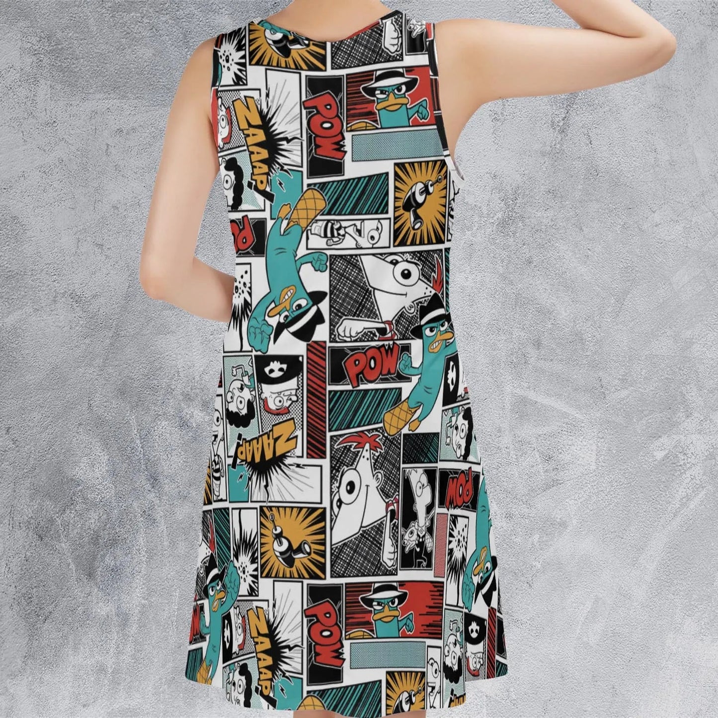 Casual Sleeveless Dress - UAG343UR