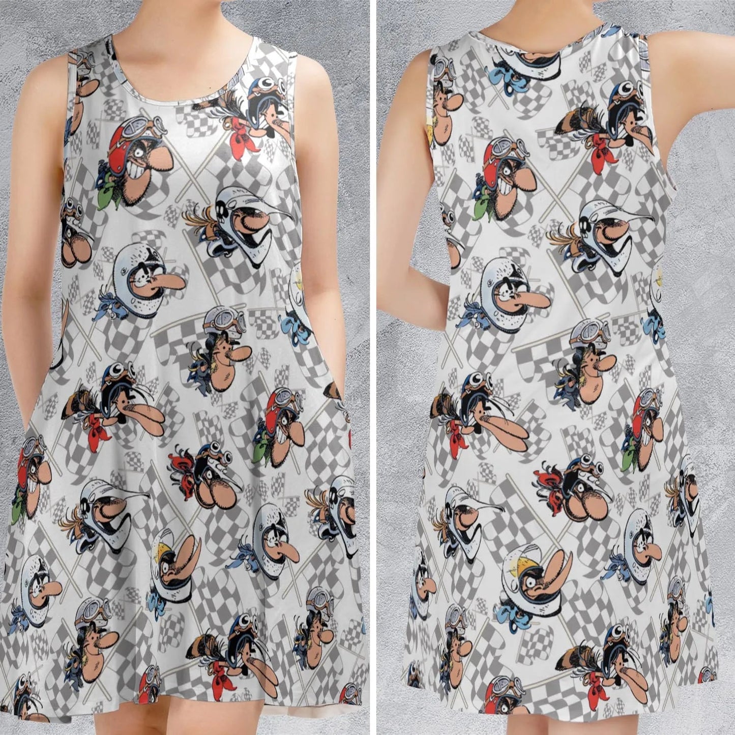 Casual Sleeveless Dress - SJM5GQPG