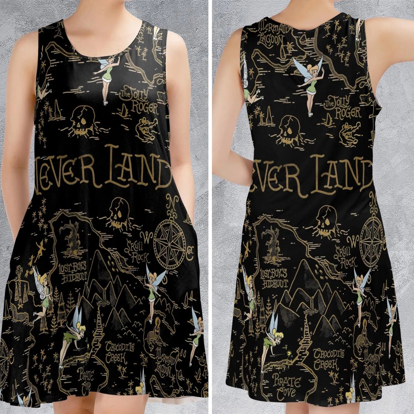 Casual Sleeveless Dress - MLLS9QYE