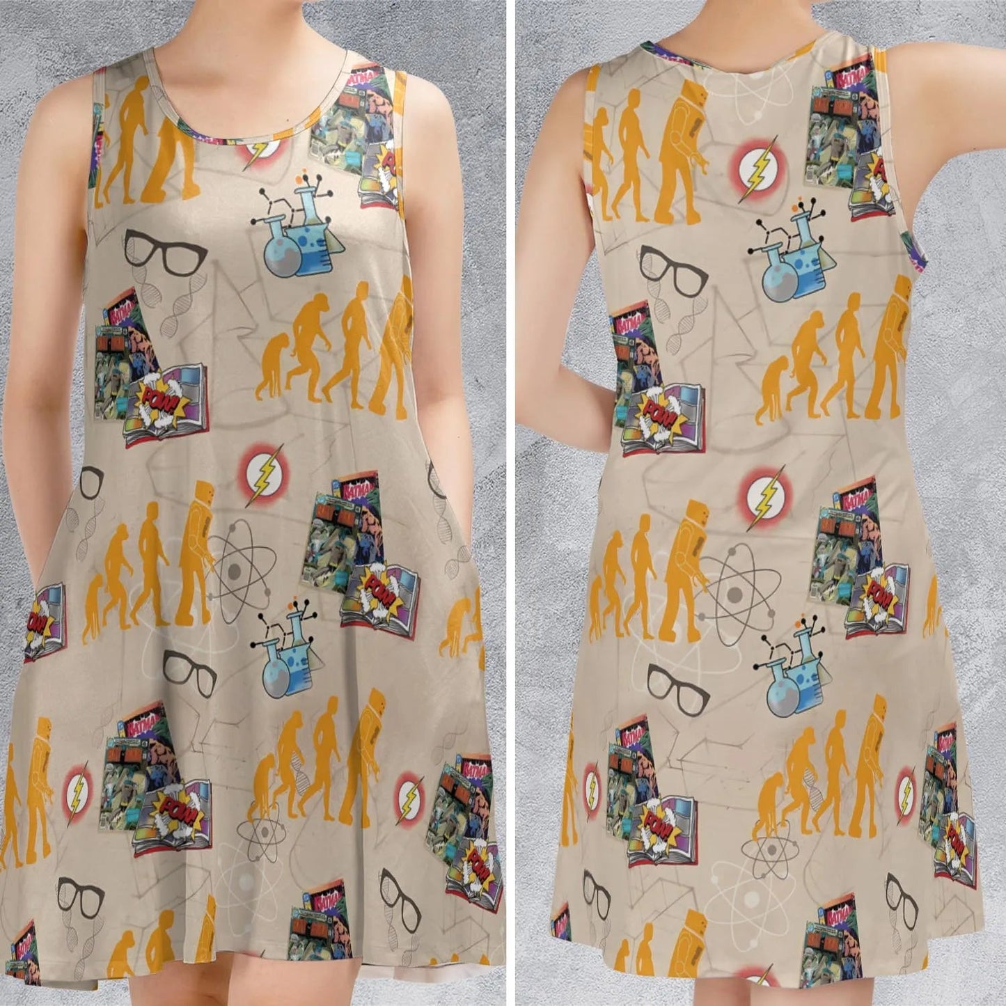 Casual Sleeveless Dress - GXGX1BXD