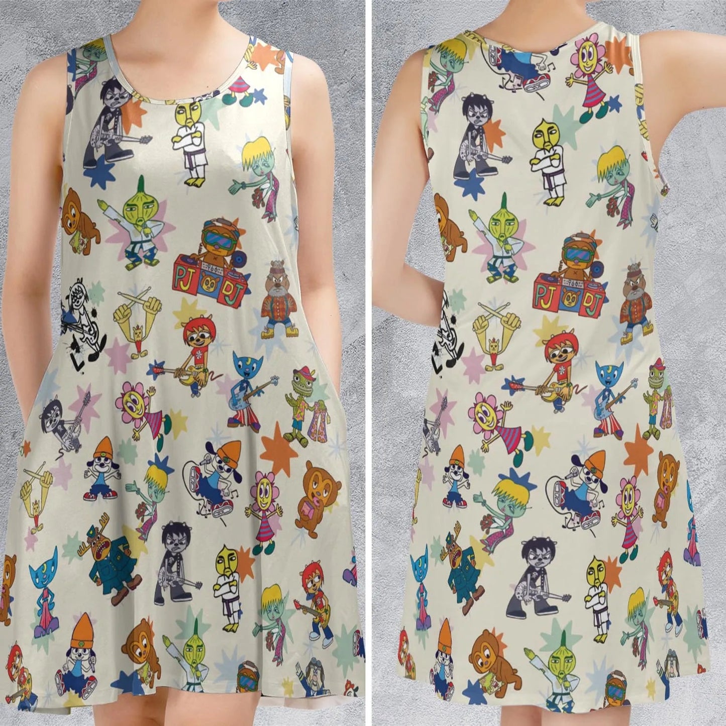 Casual Sleeveless Dress - RNJNVD8A