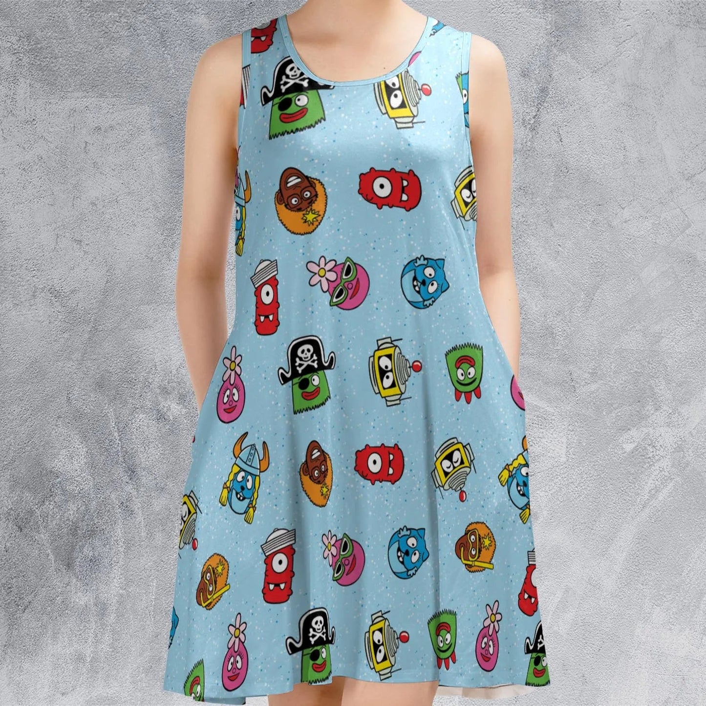 Casual Sleeveless Dress - QK8DKRFV