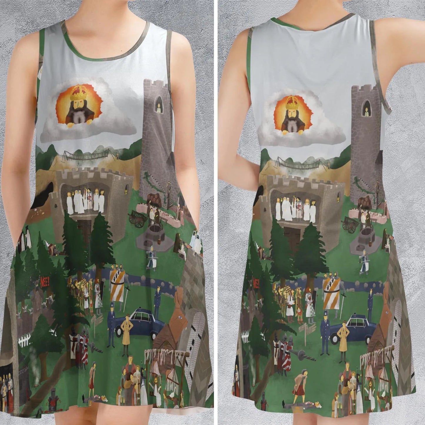 Casual Sleeveless Dress - PFGP1XFY
