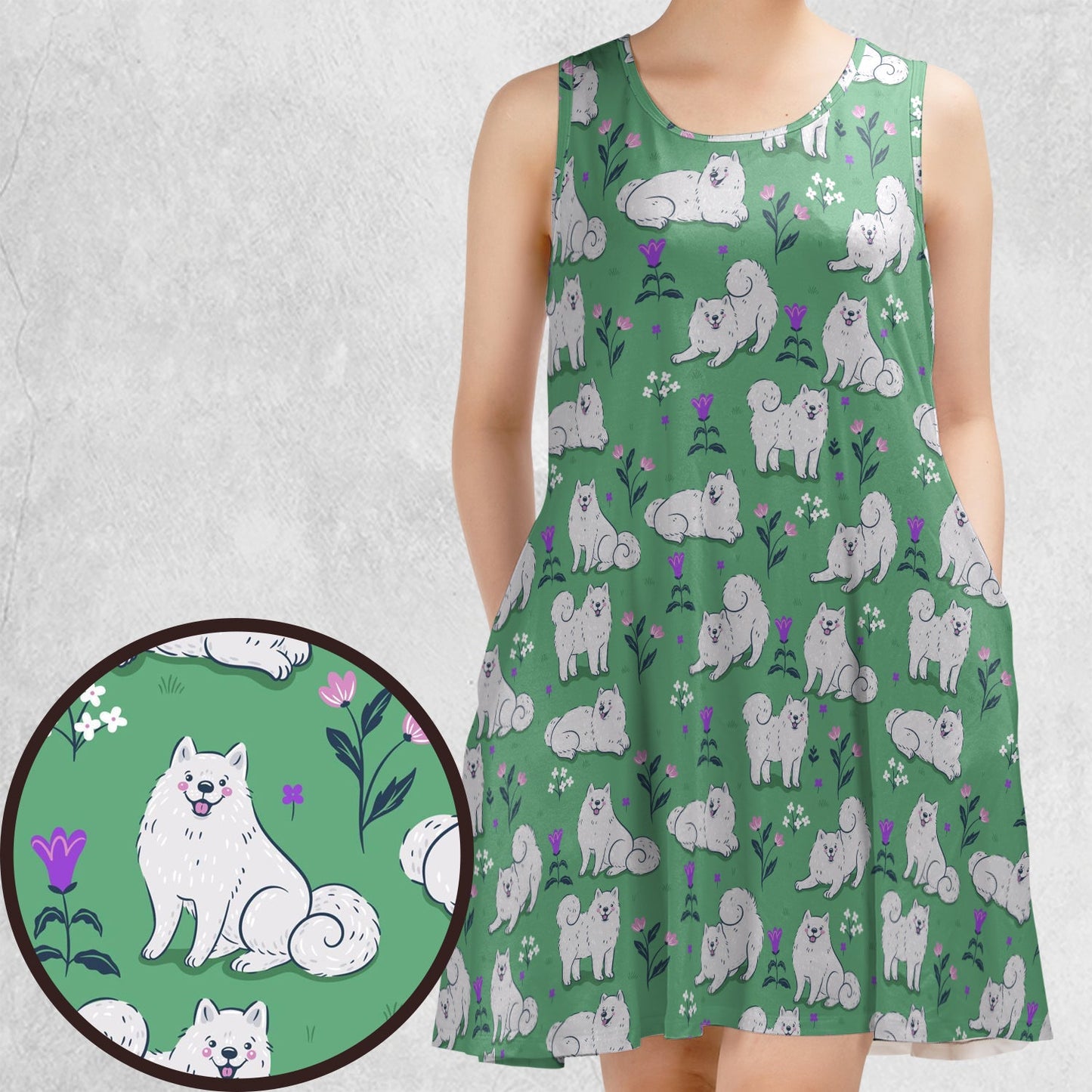 Casual Sleeveless Dress - KL3N56YM
