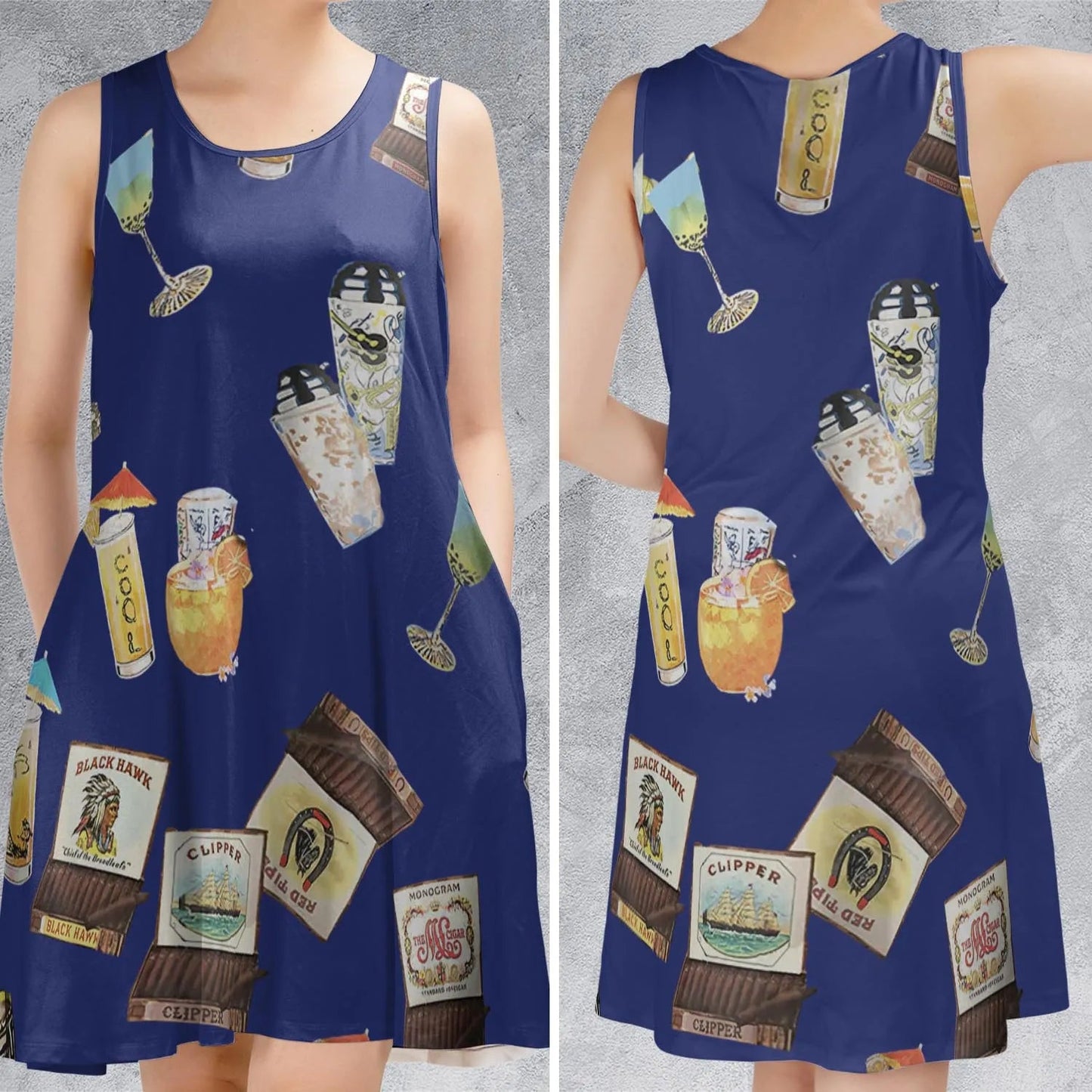 Casual Sleeveless Dress - ZT1FG6SH