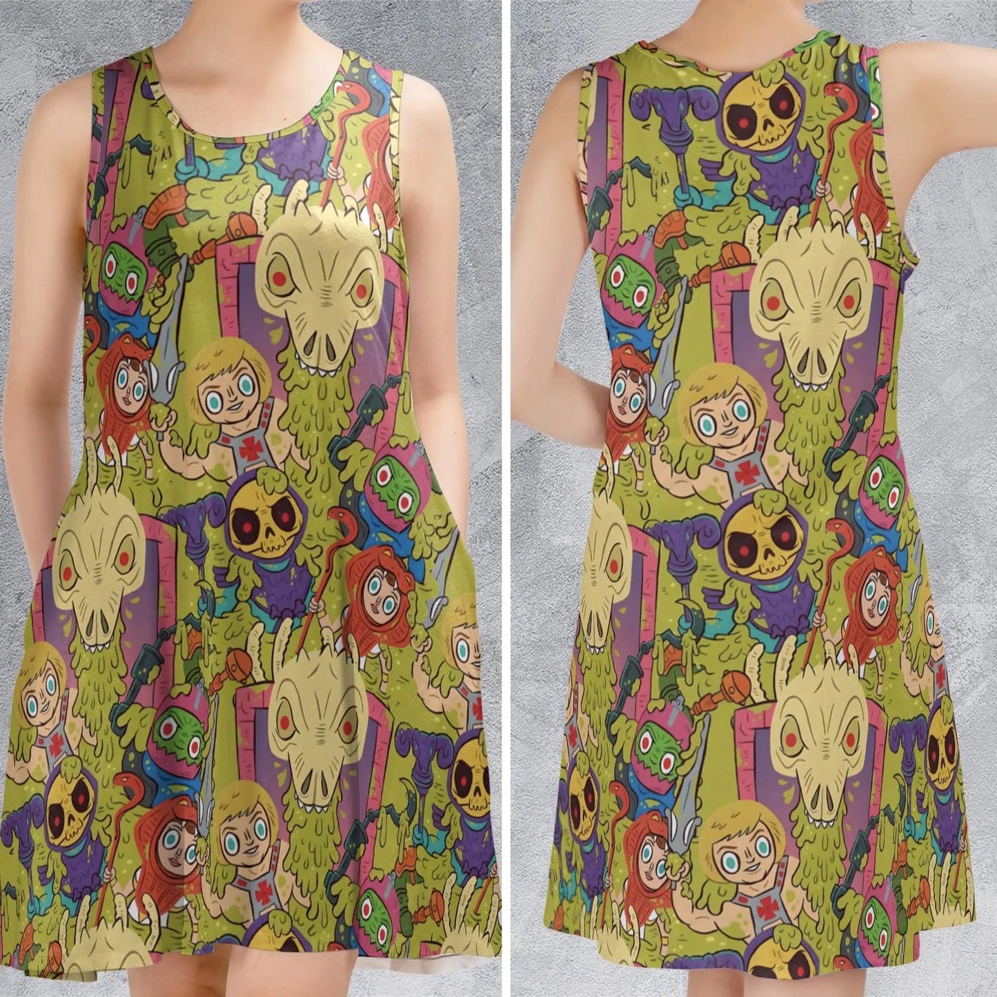 Casual Sleeveless Dress - EWRSVJ3L