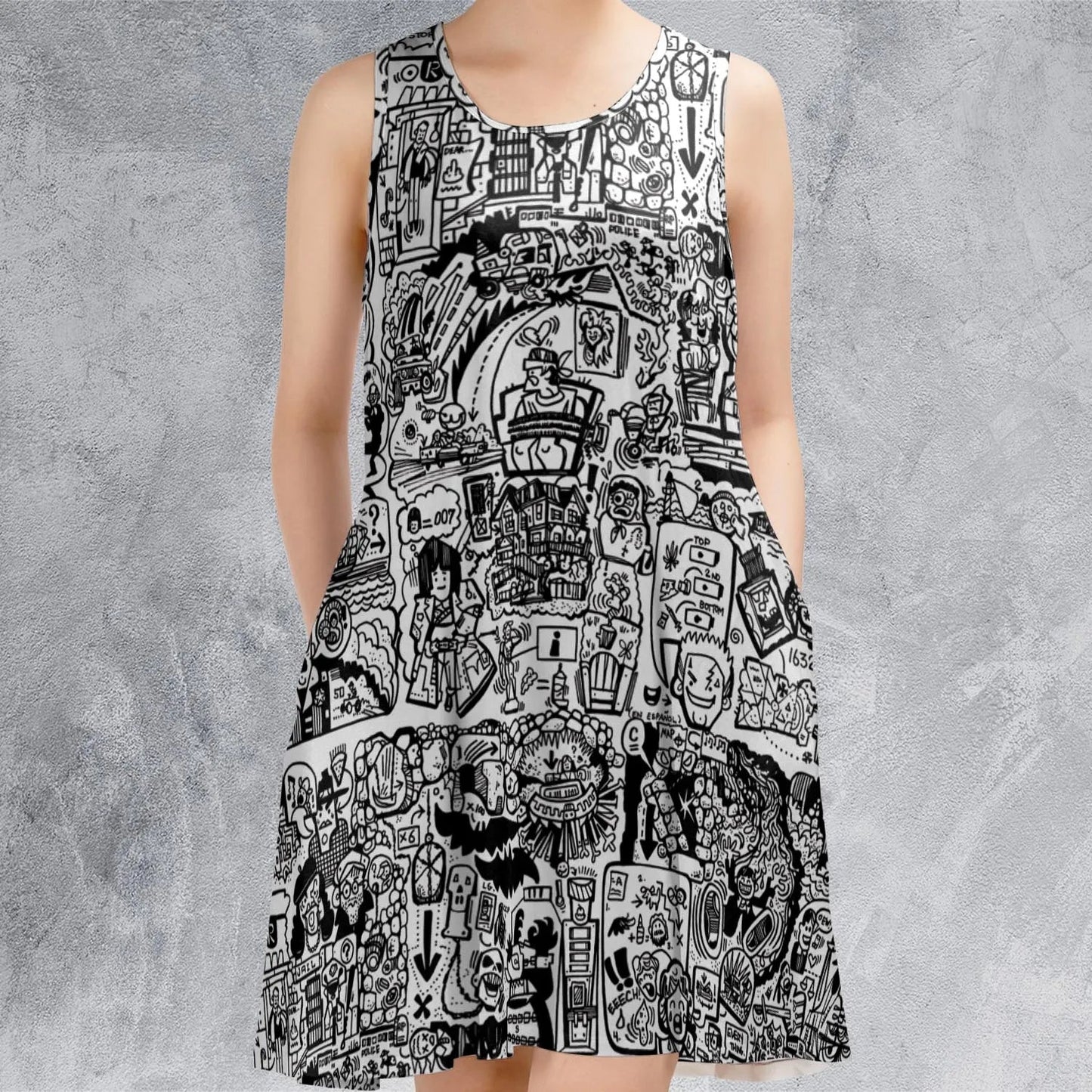 Casual Sleeveless Dress - 8K22ETPM