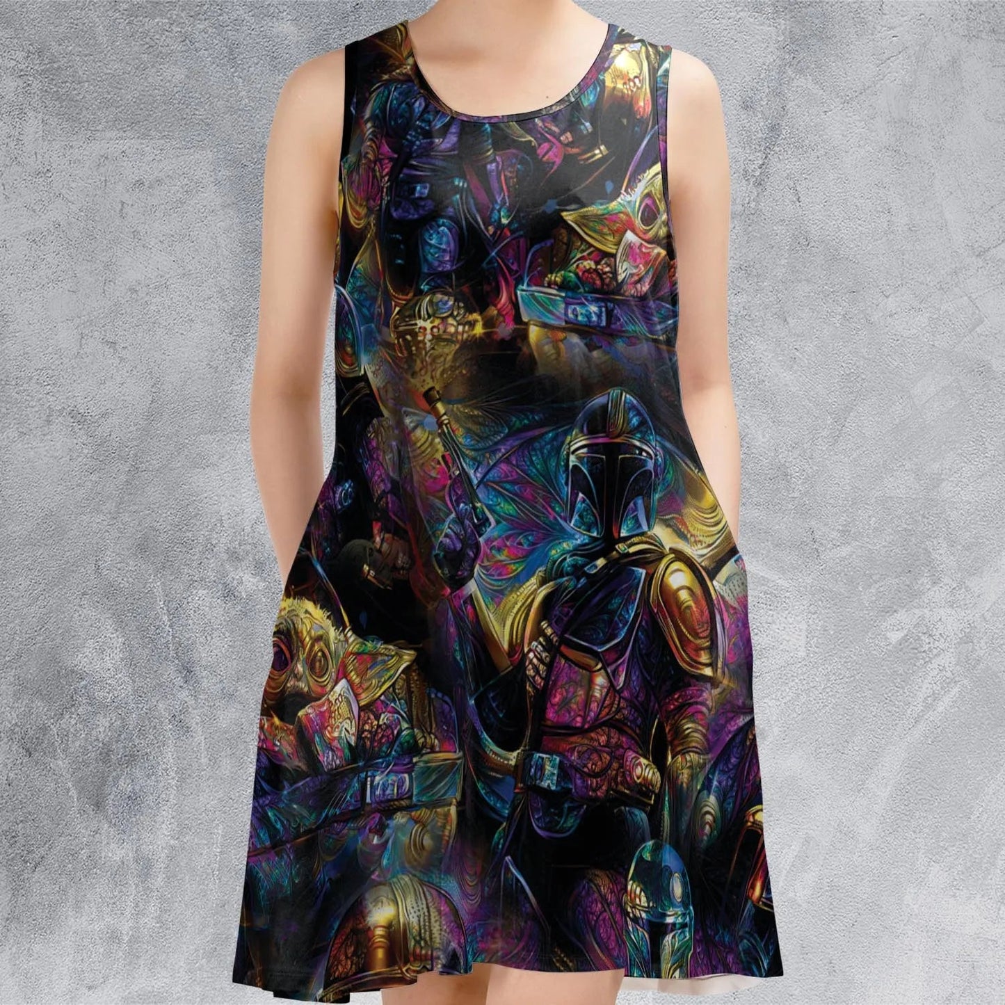 Casual Sleeveless Dress - HDFZ8PNW