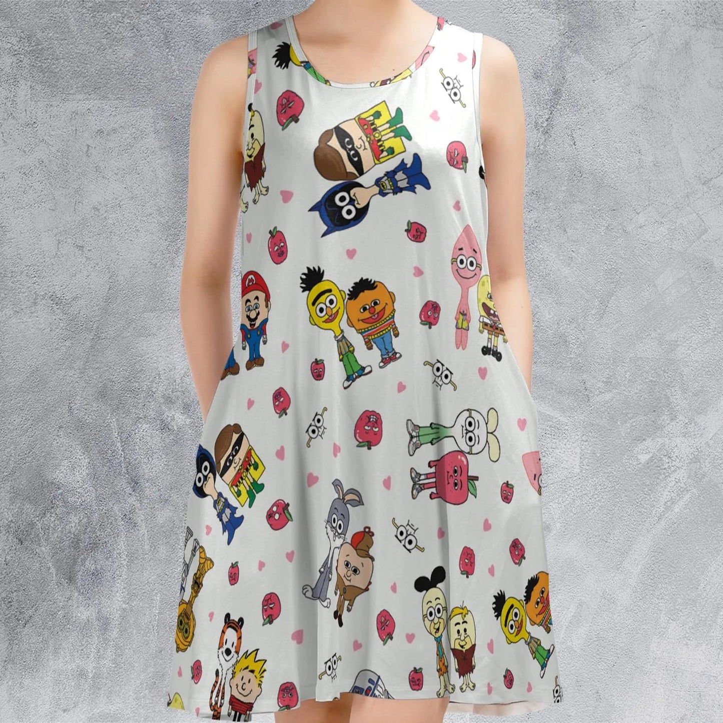 Casual Sleeveless Dress - 3EN7AXXD