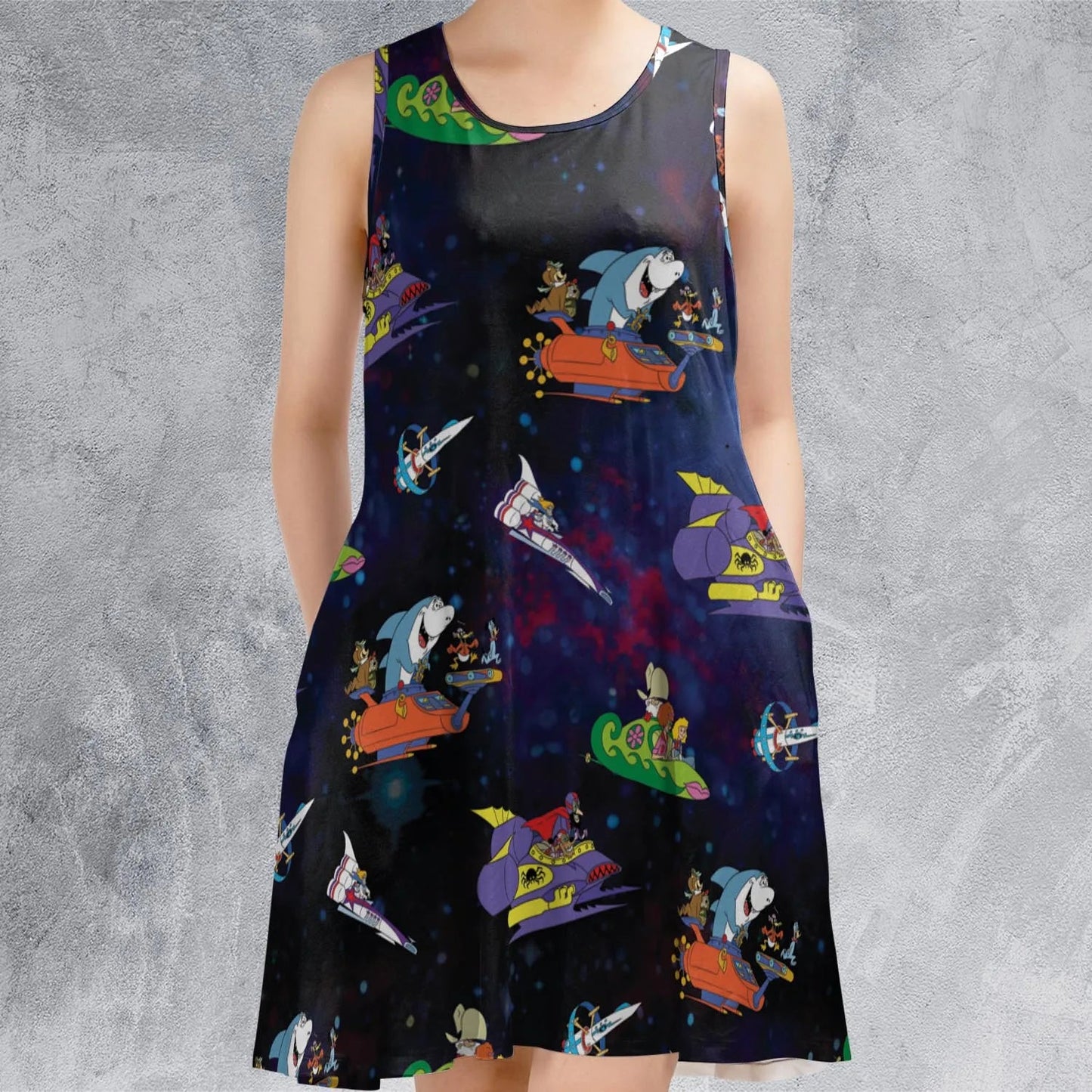Casual Sleeveless Dress - U6SH2FC4