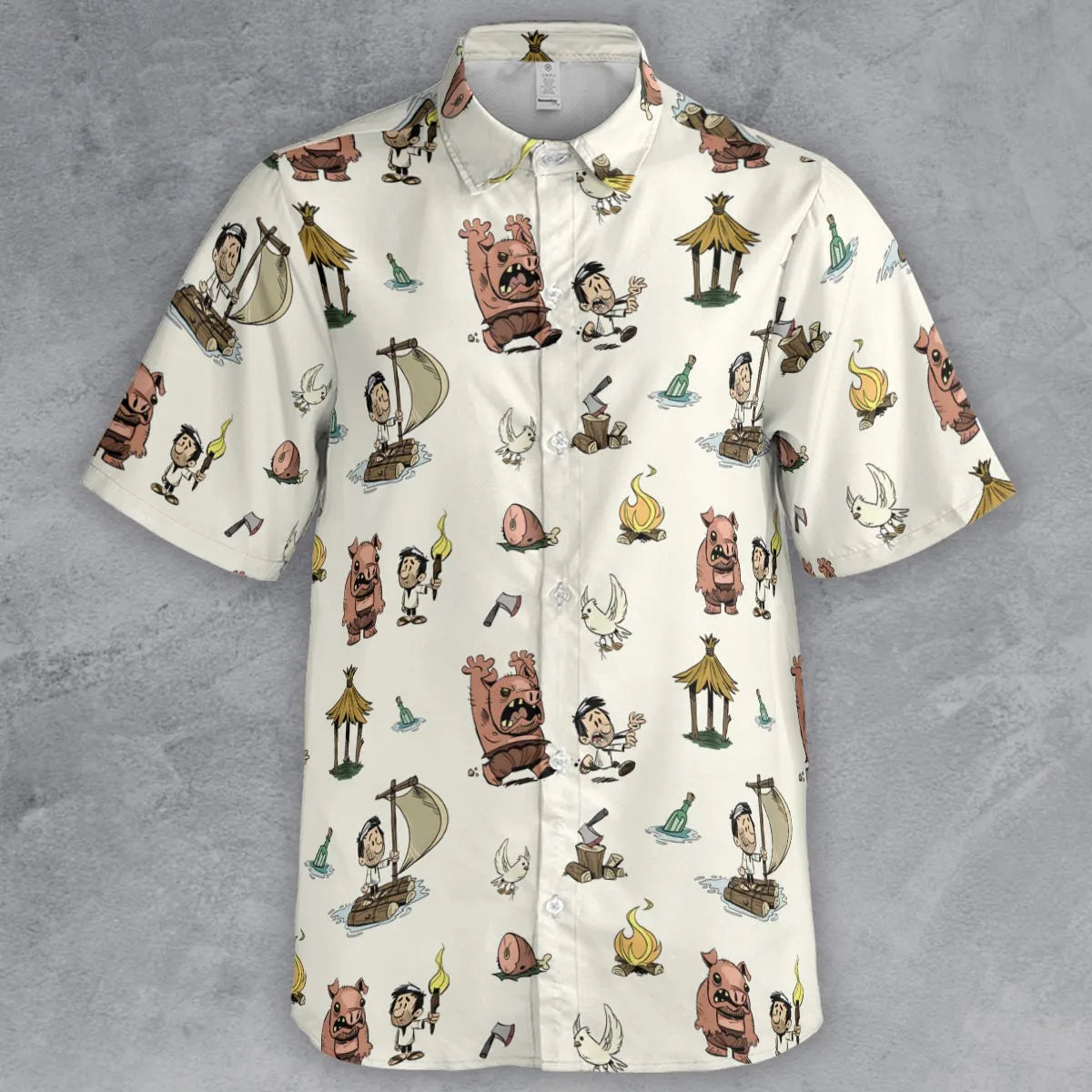 Short Sleeve Button Shirt - TFZESGLV