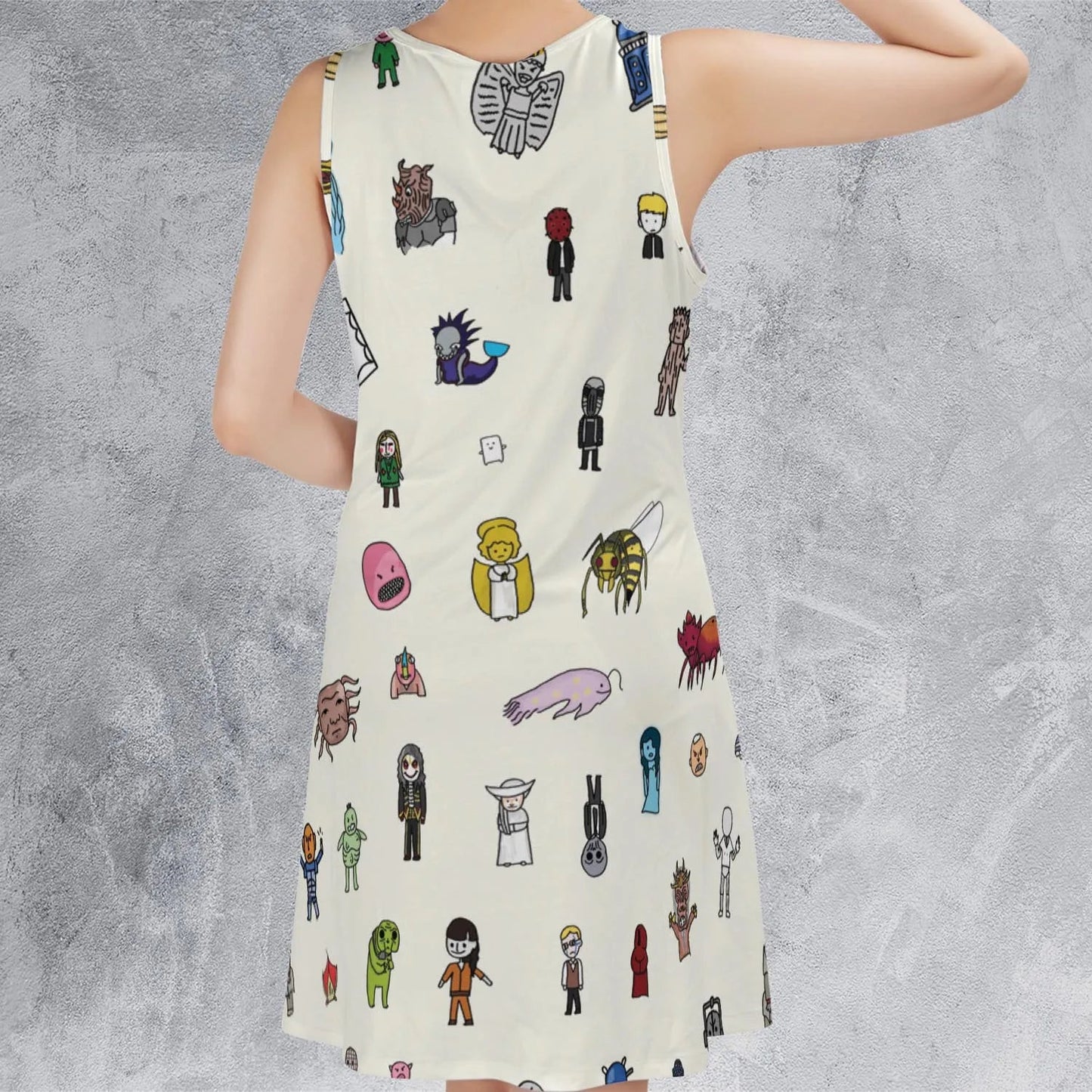 Casual Sleeveless Dress - BRAAXEXR