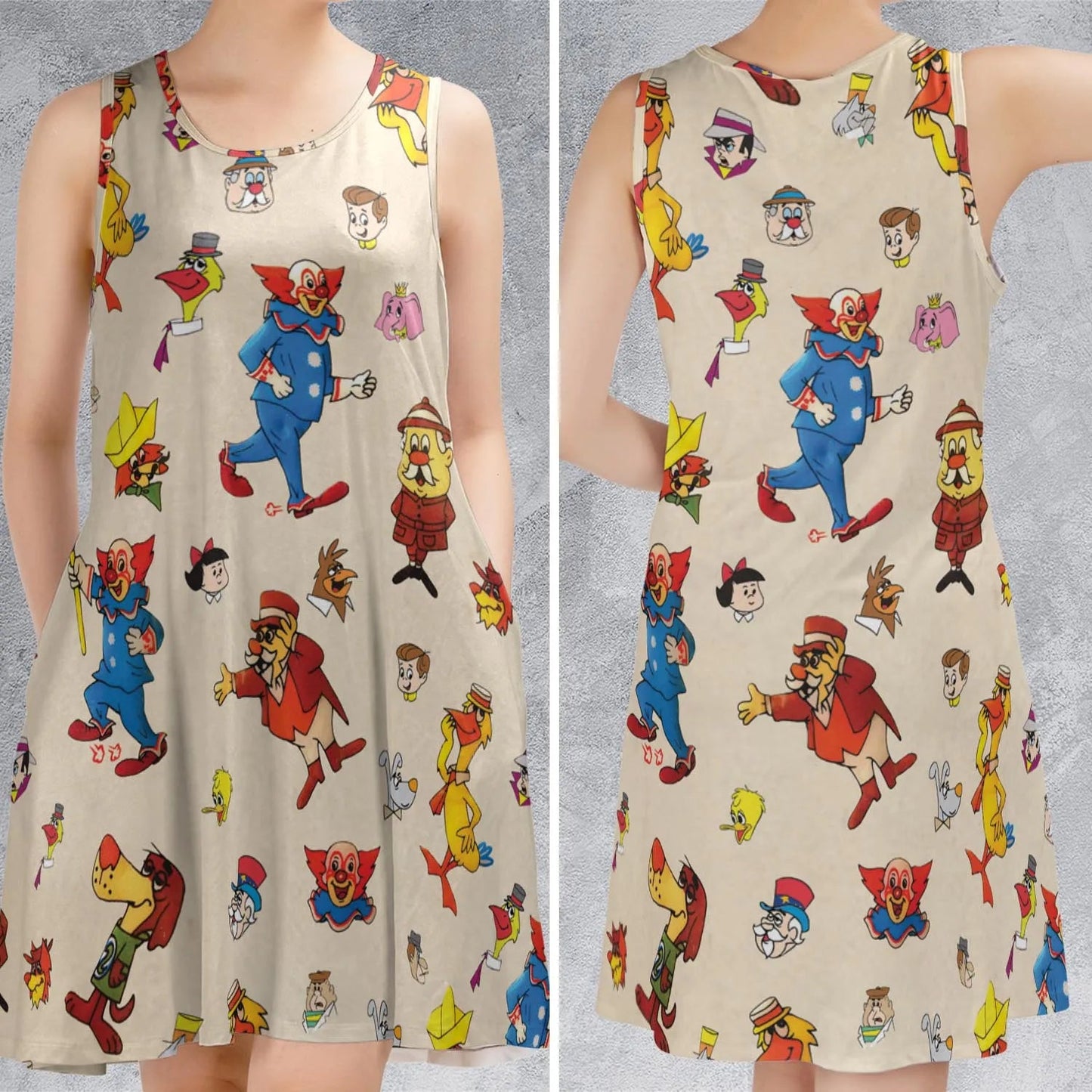 Casual Sleeveless Dress - R3PY7ZL5