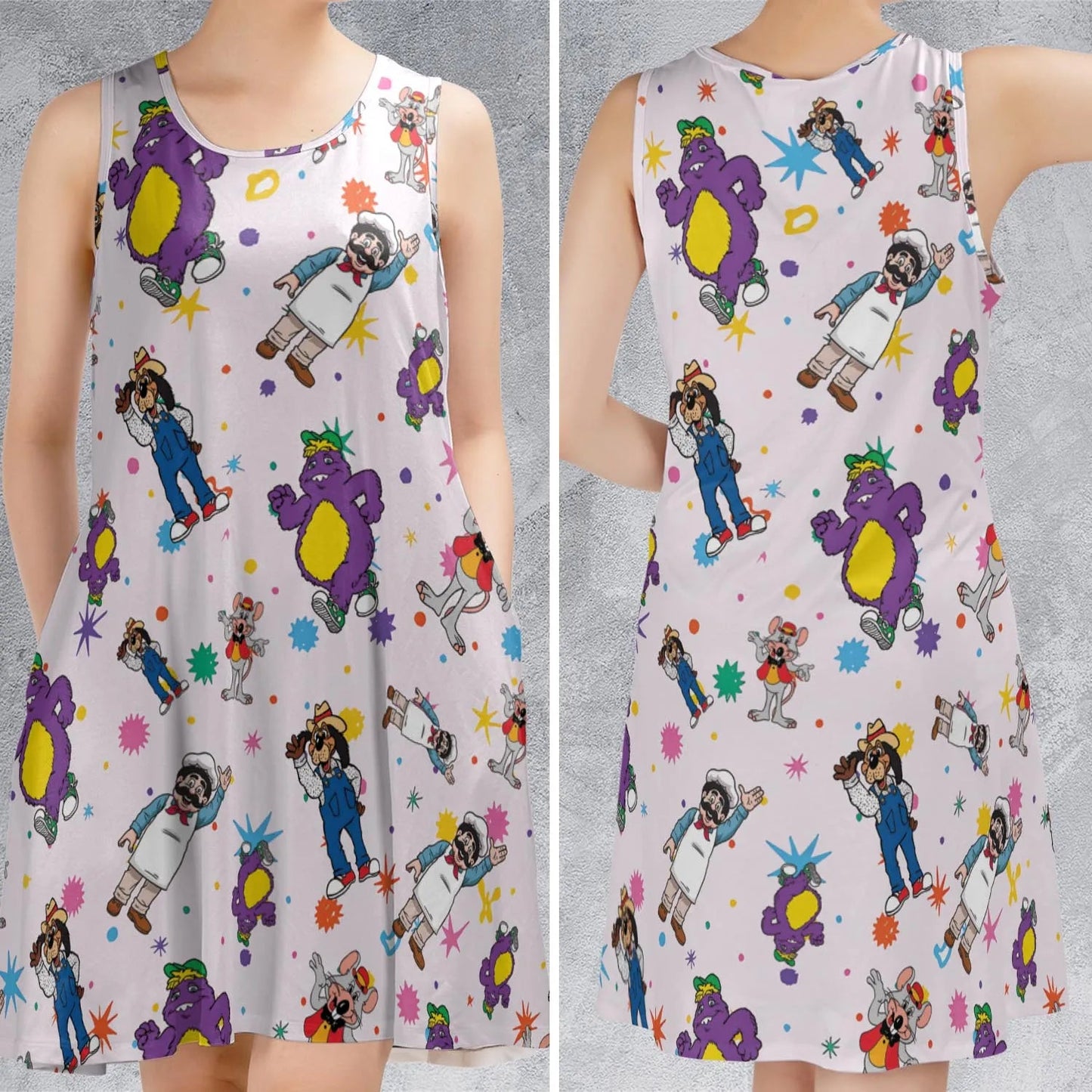 Casual Sleeveless Dress - R7YW5VP2