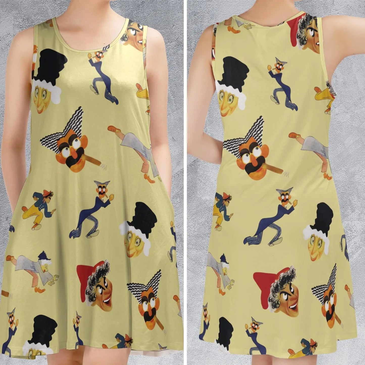 Casual Sleeveless Dress - XSZ7EFZM