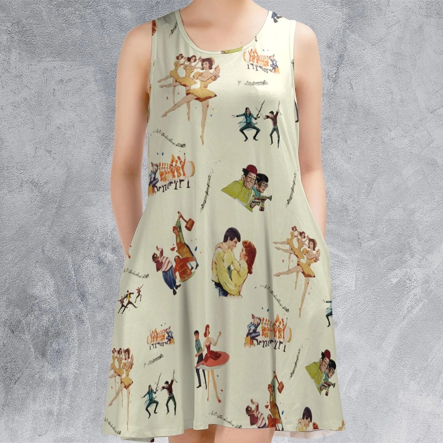 Casual Sleeveless Dress - U7DCX4EV