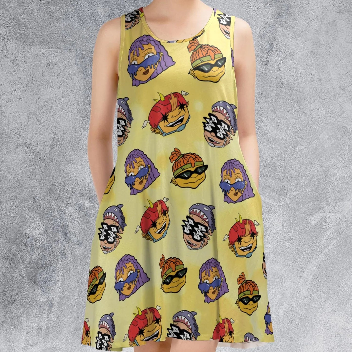 Casual Sleeveless Dress - MWVWUT4Y