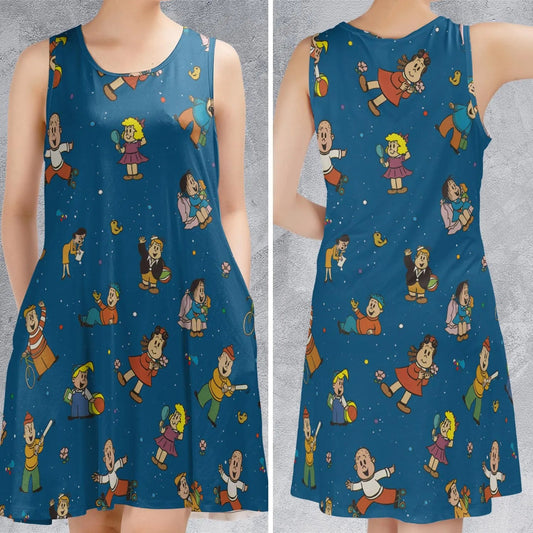 Casual Sleeveless Dress - ADVZVD36