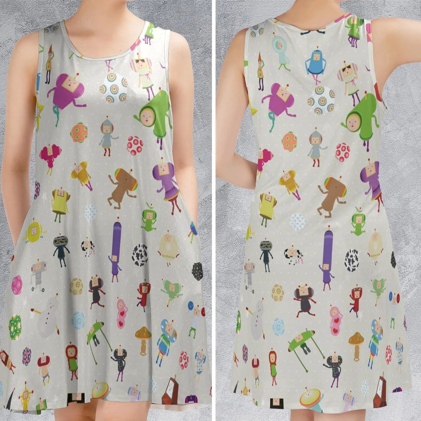 Casual Sleeveless Dress - EHDMA6L5