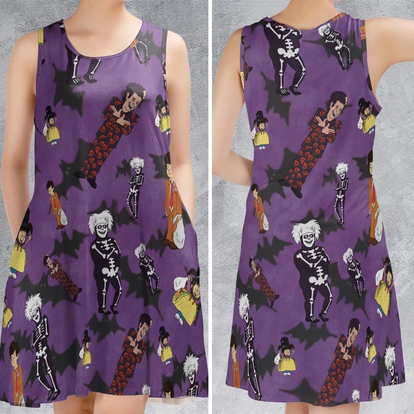 Casual Sleeveless Dress - Y8RA488U