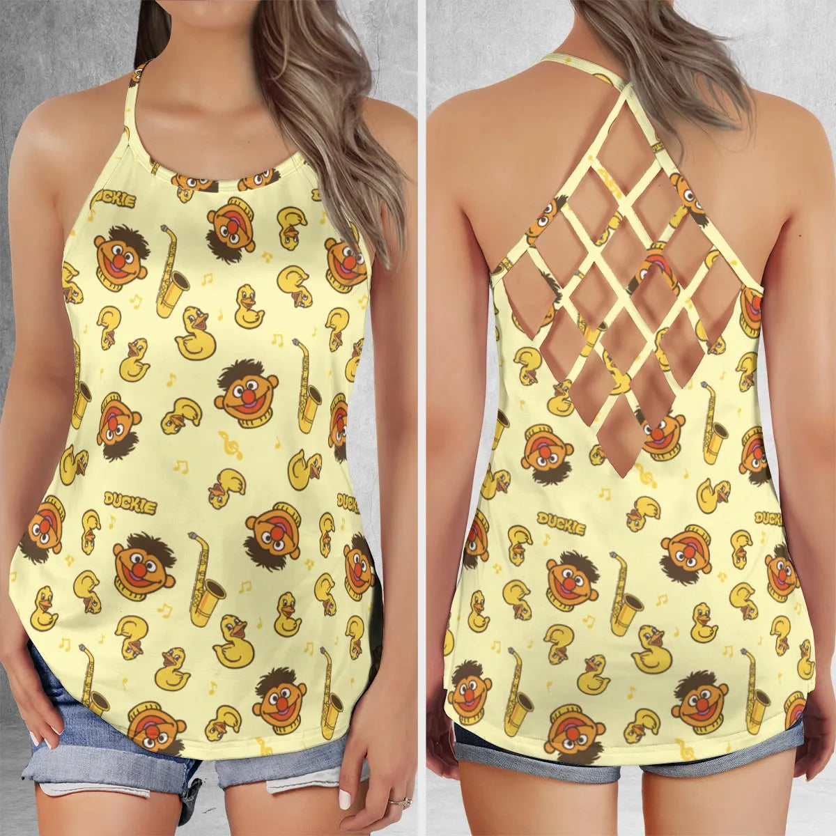 Lattice Back Tank Top - 15EV8ZUH