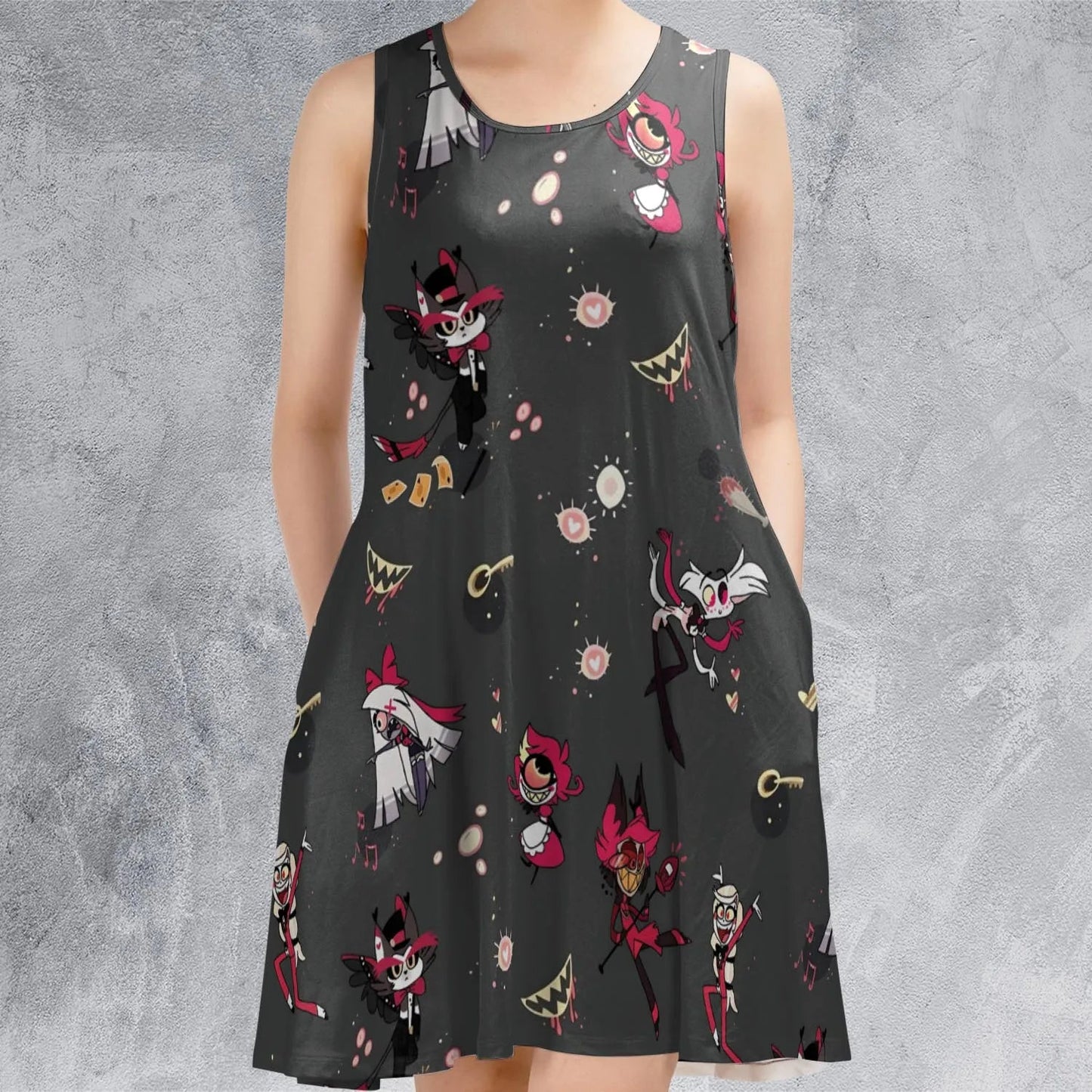 Casual Sleeveless Dress - 1HRRHN4D