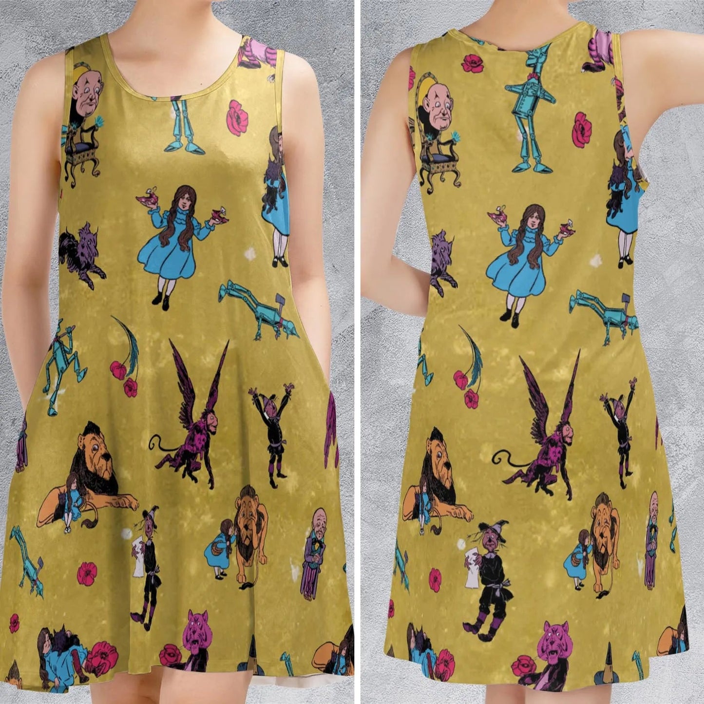 Casual Sleeveless Dress - Z52EFAN7